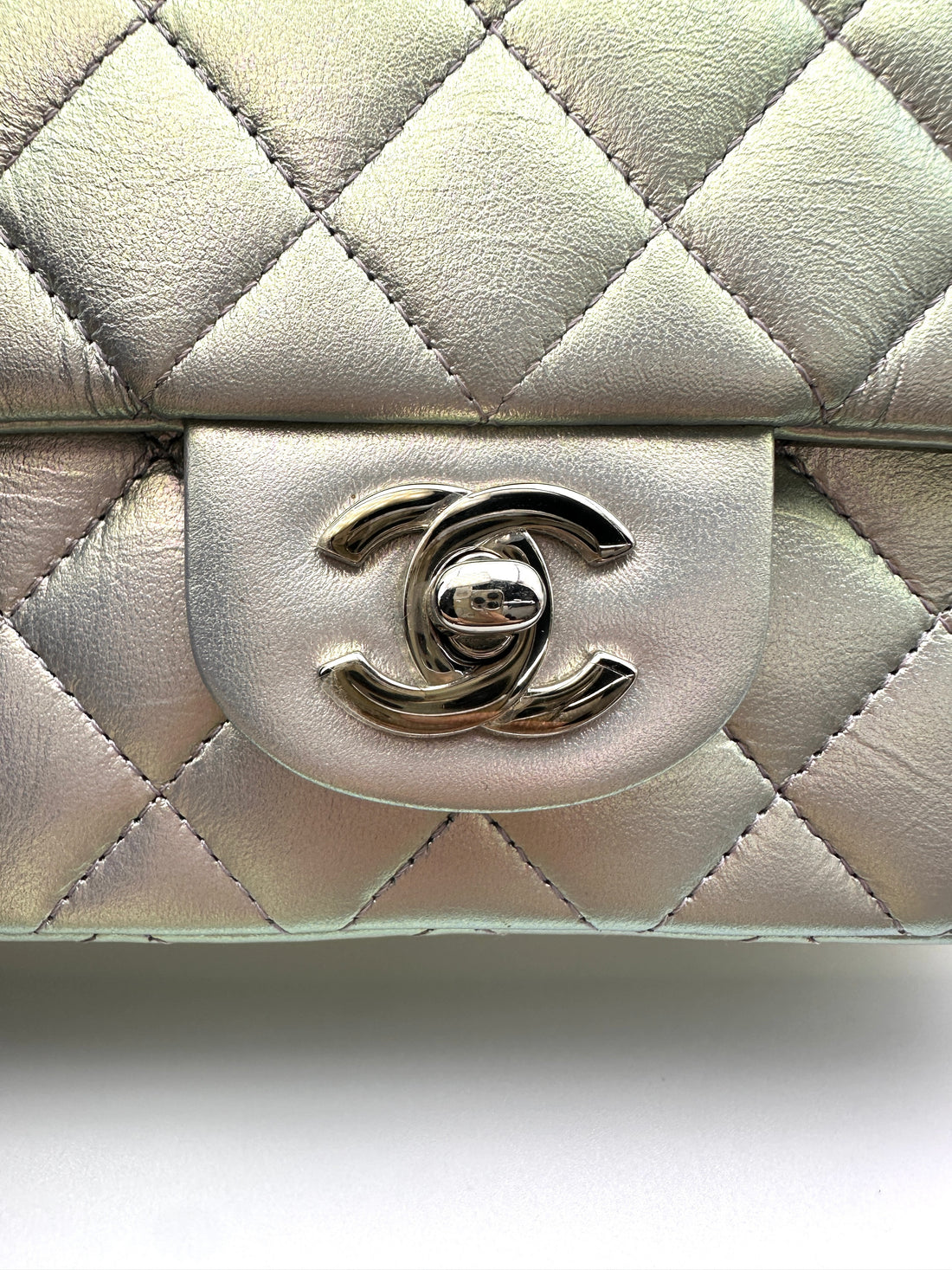 Chanel Classic Flap White Quilted Leather Shoulder Bag(JC***JH) IRIS223