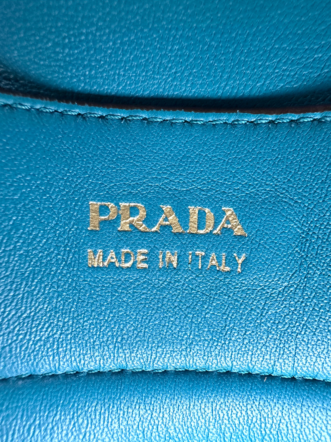 Prada Double Brown Saffiano Cuir Leather Small Size Handle Bag PR346