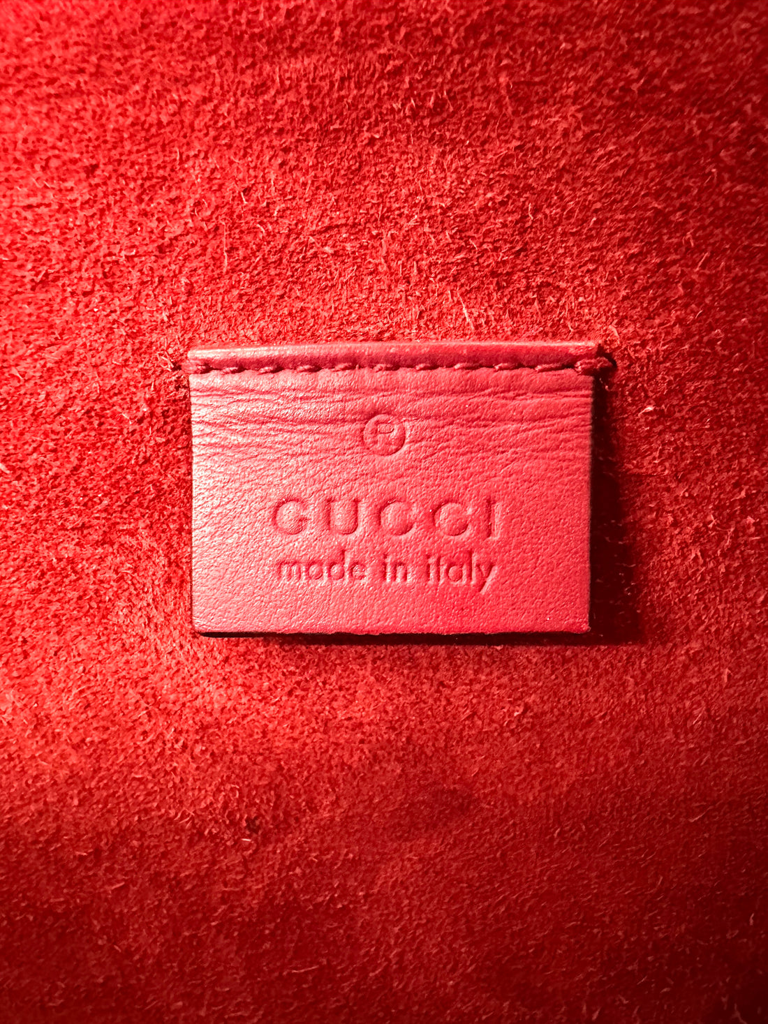 Gucci Dionysus GG Supreme Canvas Medium Size Shoulder Bag With Red Tirm GG1036