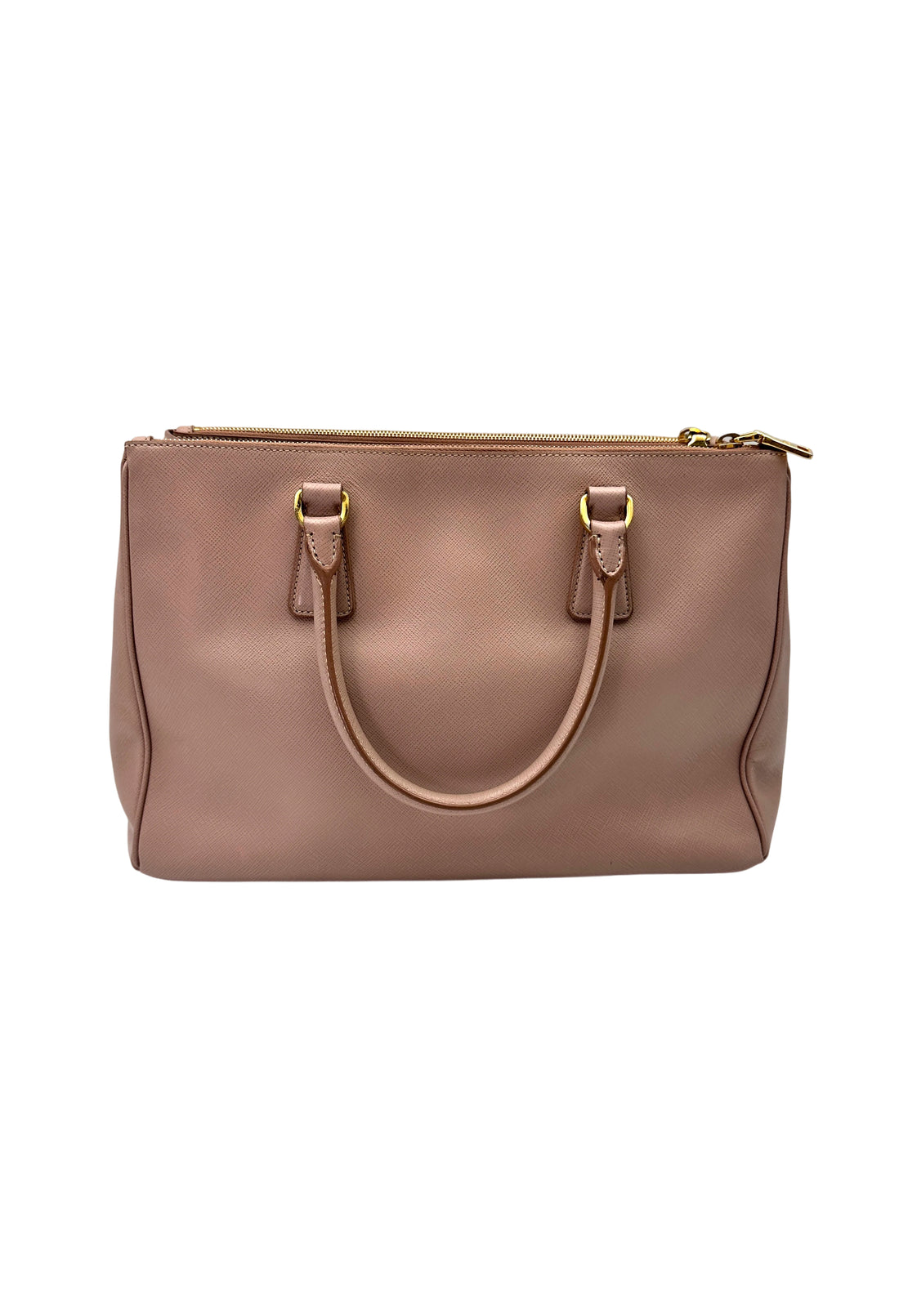 Prada Galleria Beige Saffiano Leather Handle Bag PR348