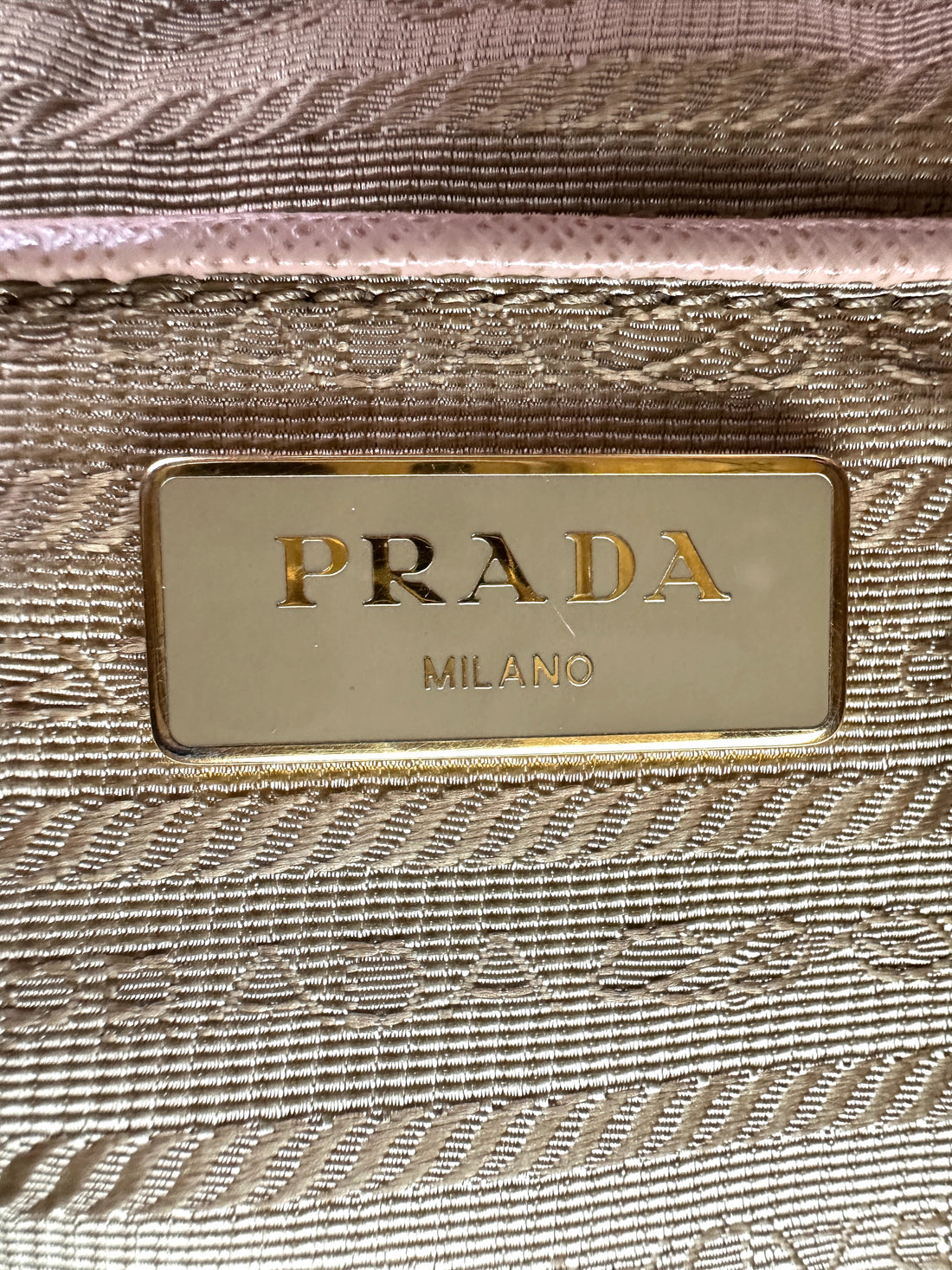 Prada Galleria Beige Saffiano Leather Handle Bag PR348