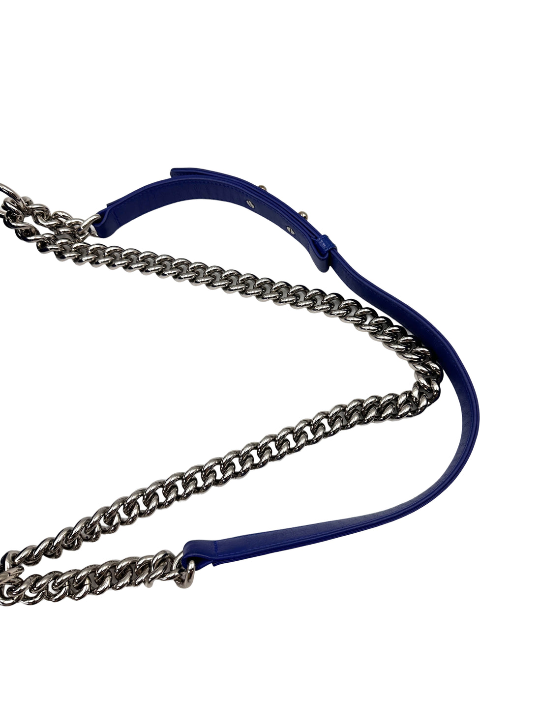 Chanel LeBoy Blue Quilted Patent Leather Medium Size Flap Bag With Tonal Buckle(20***42) CC1976