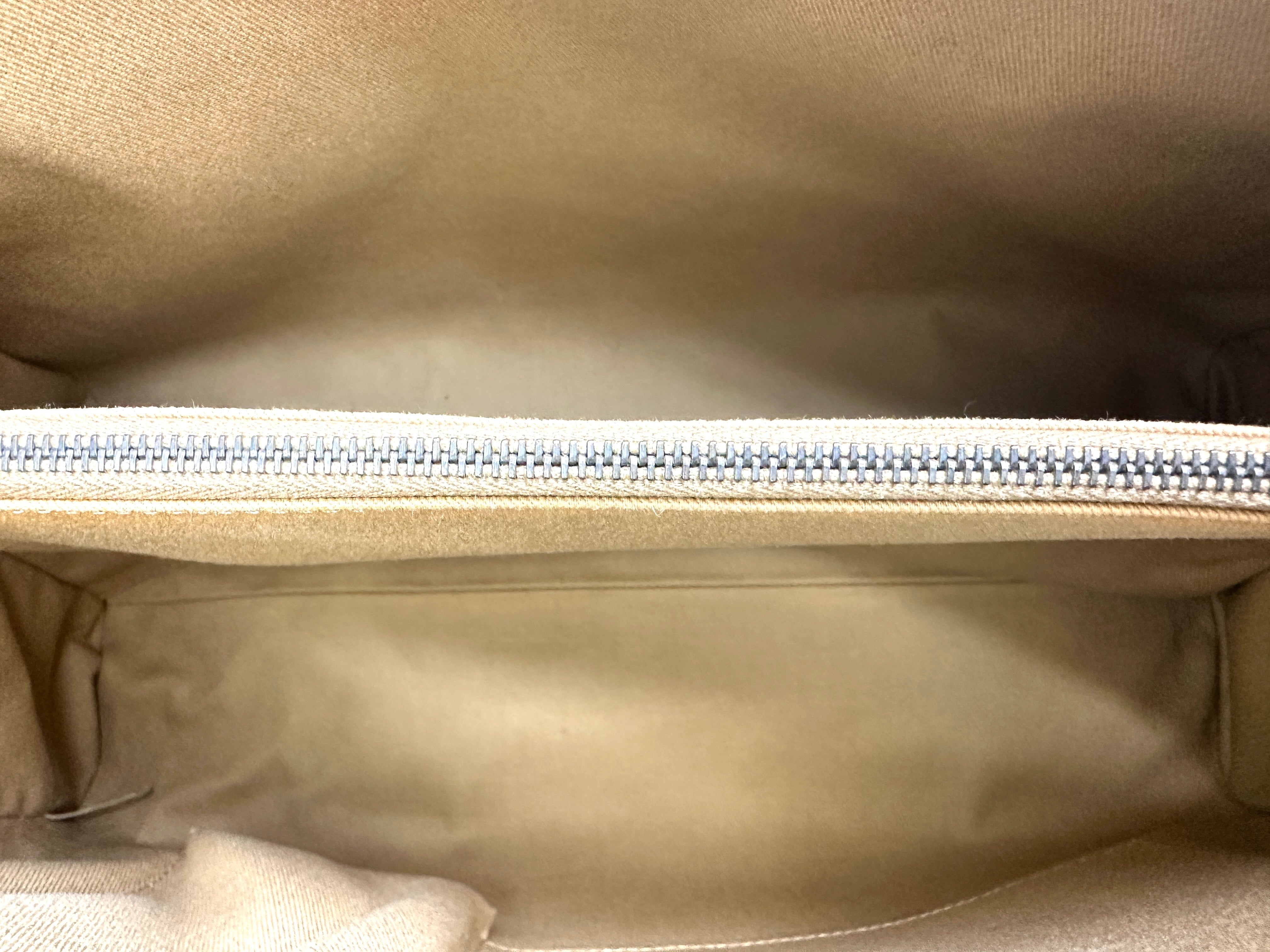 Chanel Metallic Beige Leather Handle Bag(21***70) CC1974