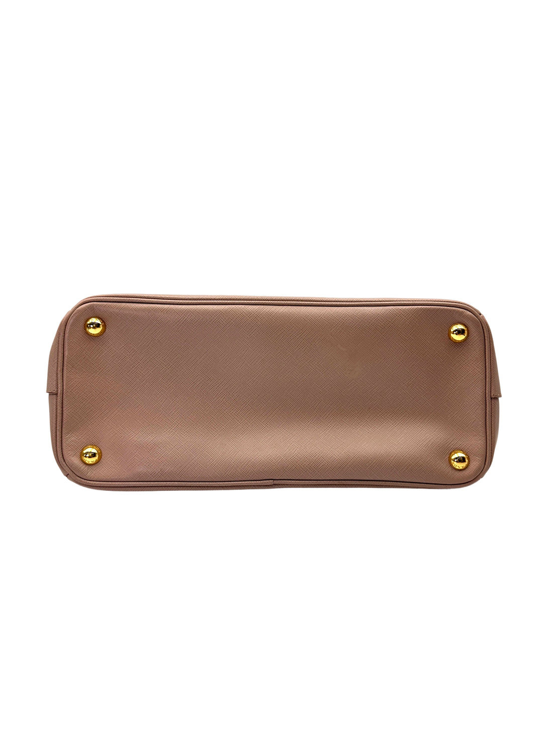 Prada Galleria Beige Saffiano Leather Small Size Handle Bag PR350