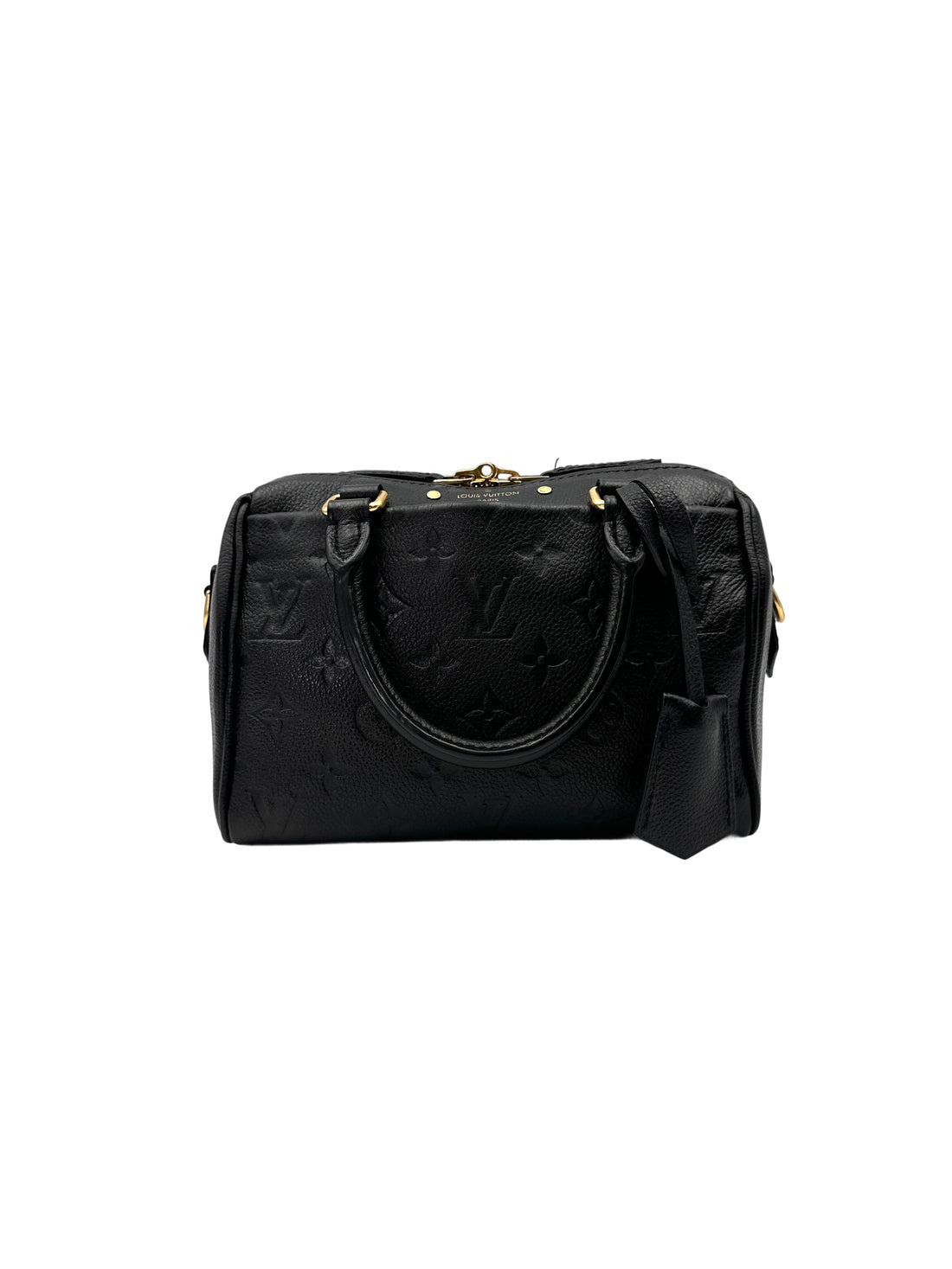 Louis Vuitton Speedy20 Black Monogram Empreinte Leather Handle Bag LV2751