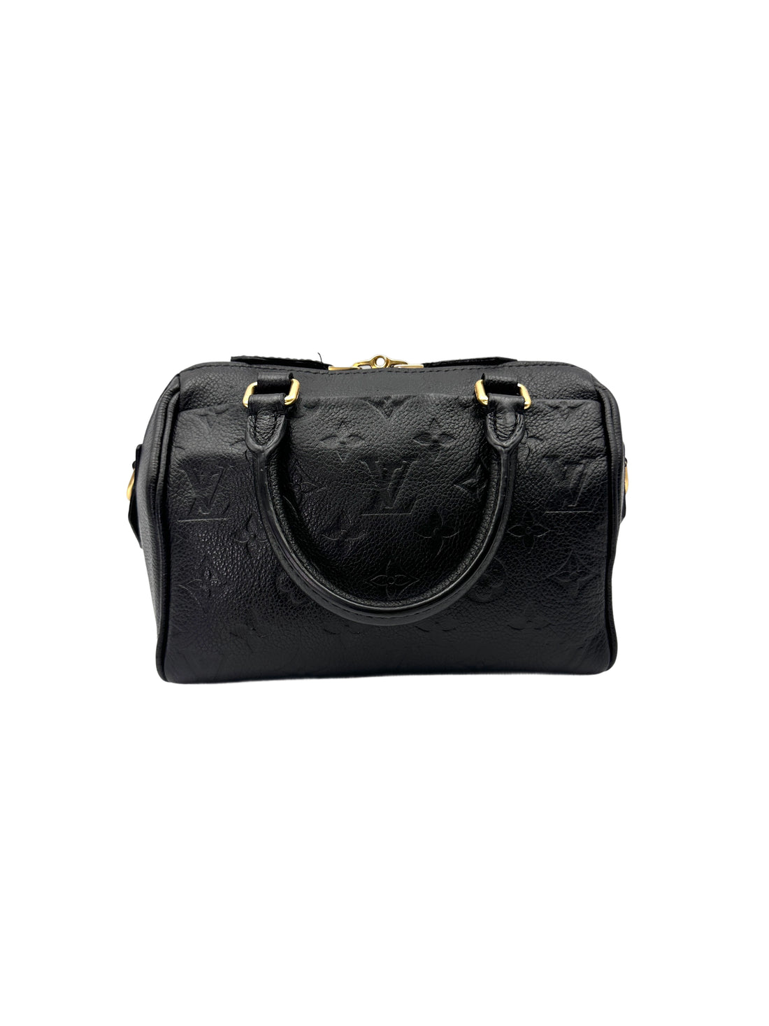 Louis Vuitton Speedy20 Black Monogram Empreinte Leather Handle Bag LV2751