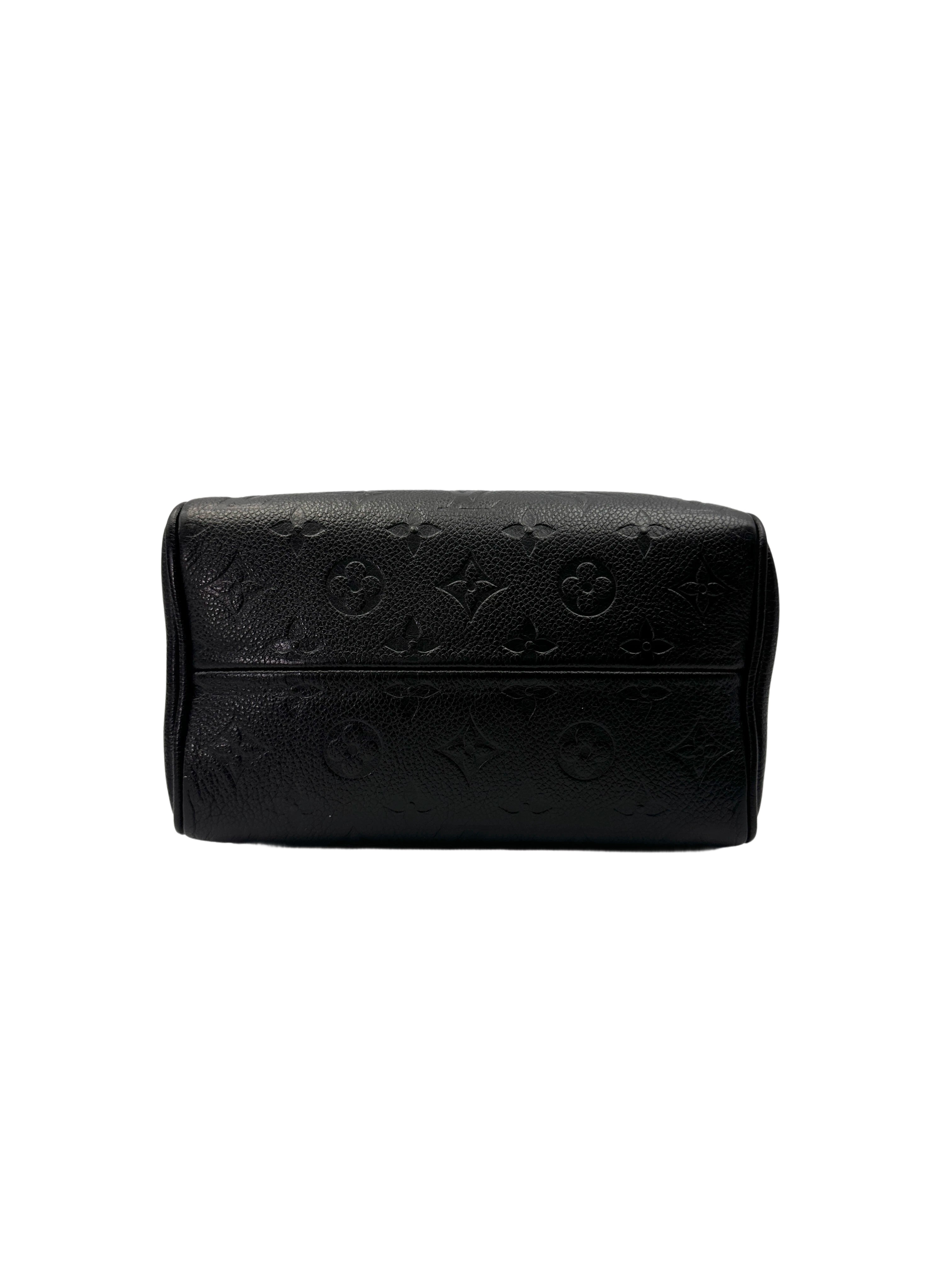Louis Vuitton Speedy20 Black Monogram Empreinte Leather Handle Bag LV2751