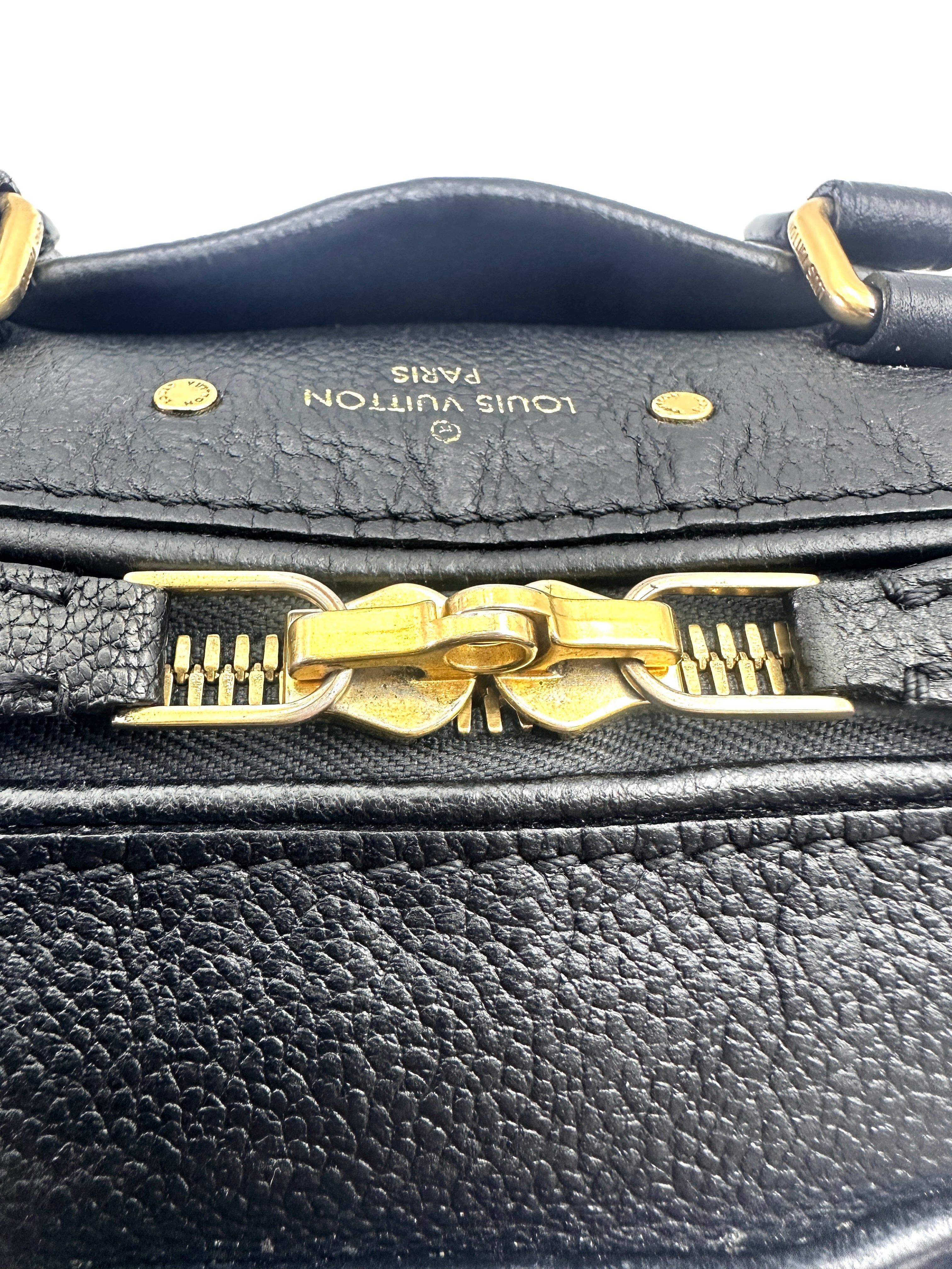 Louis Vuitton Speedy20 Black Monogram Empreinte Leather Handle Bag LV2751