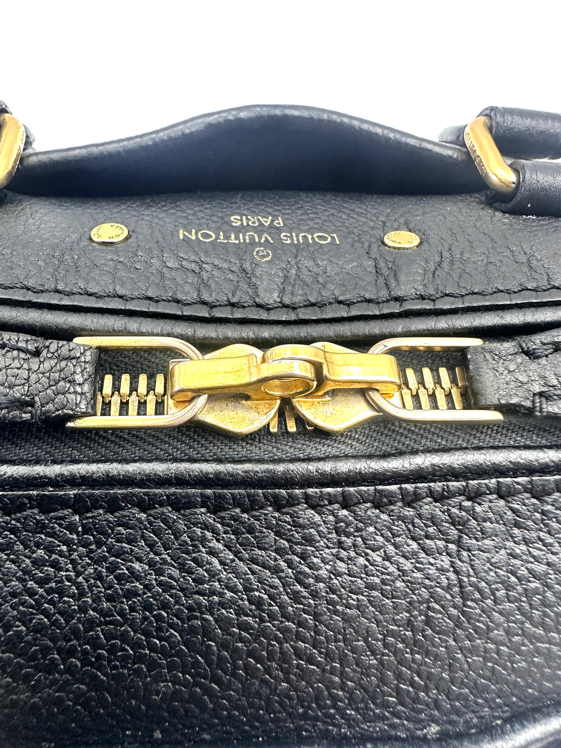 Louis Vuitton Speedy20 Black Monogram Empreinte Leather Handle Bag LV2751