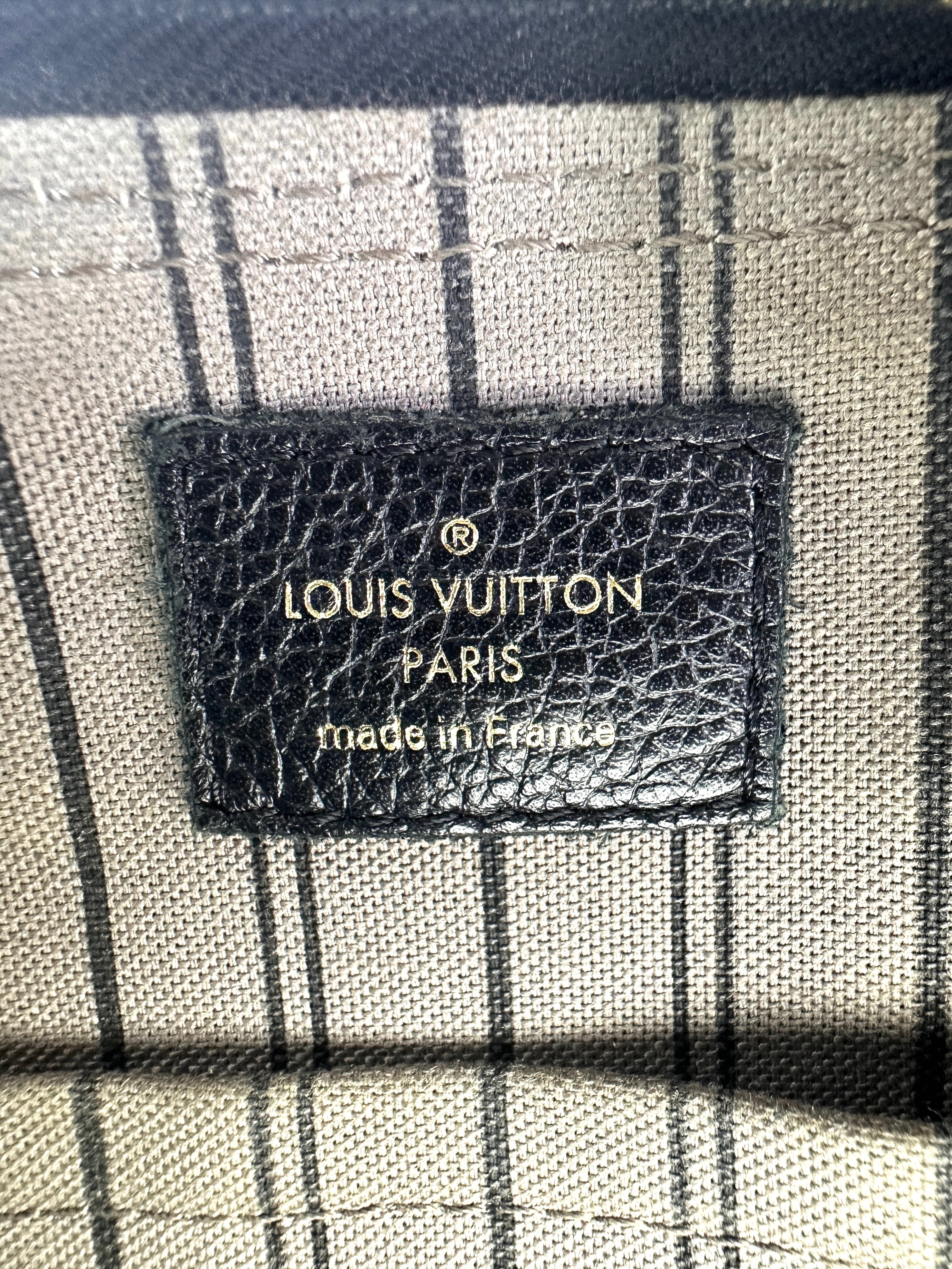 Louis Vuitton Speedy20 Black Monogram Empreinte Leather Handle Bag LV2751