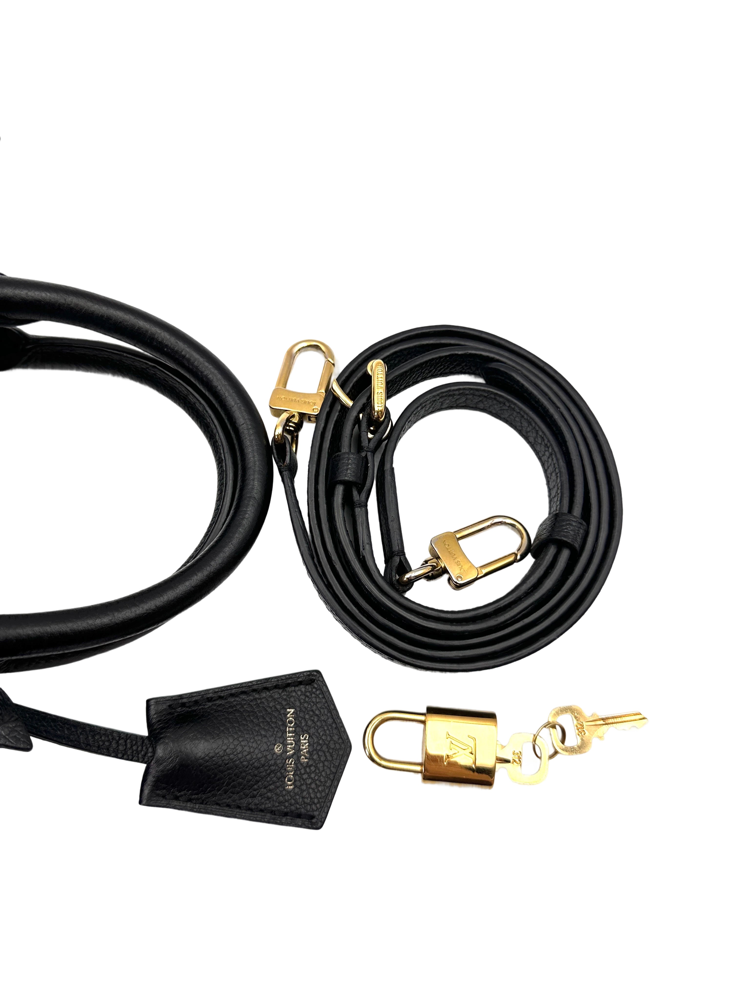 Louis Vuitton Speedy20 Black Monogram Empreinte Leather Handle Bag LV2751