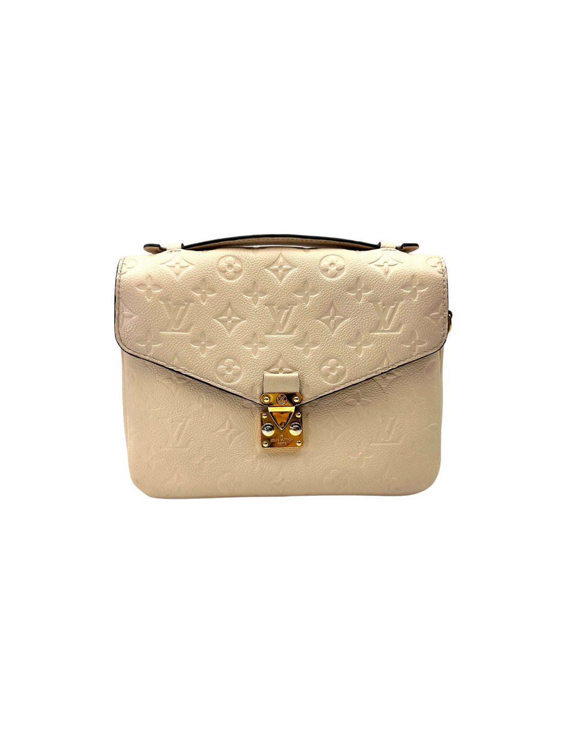 Louis Vuitton White Monogram Empreinte Leather Pochette Metis LV2755