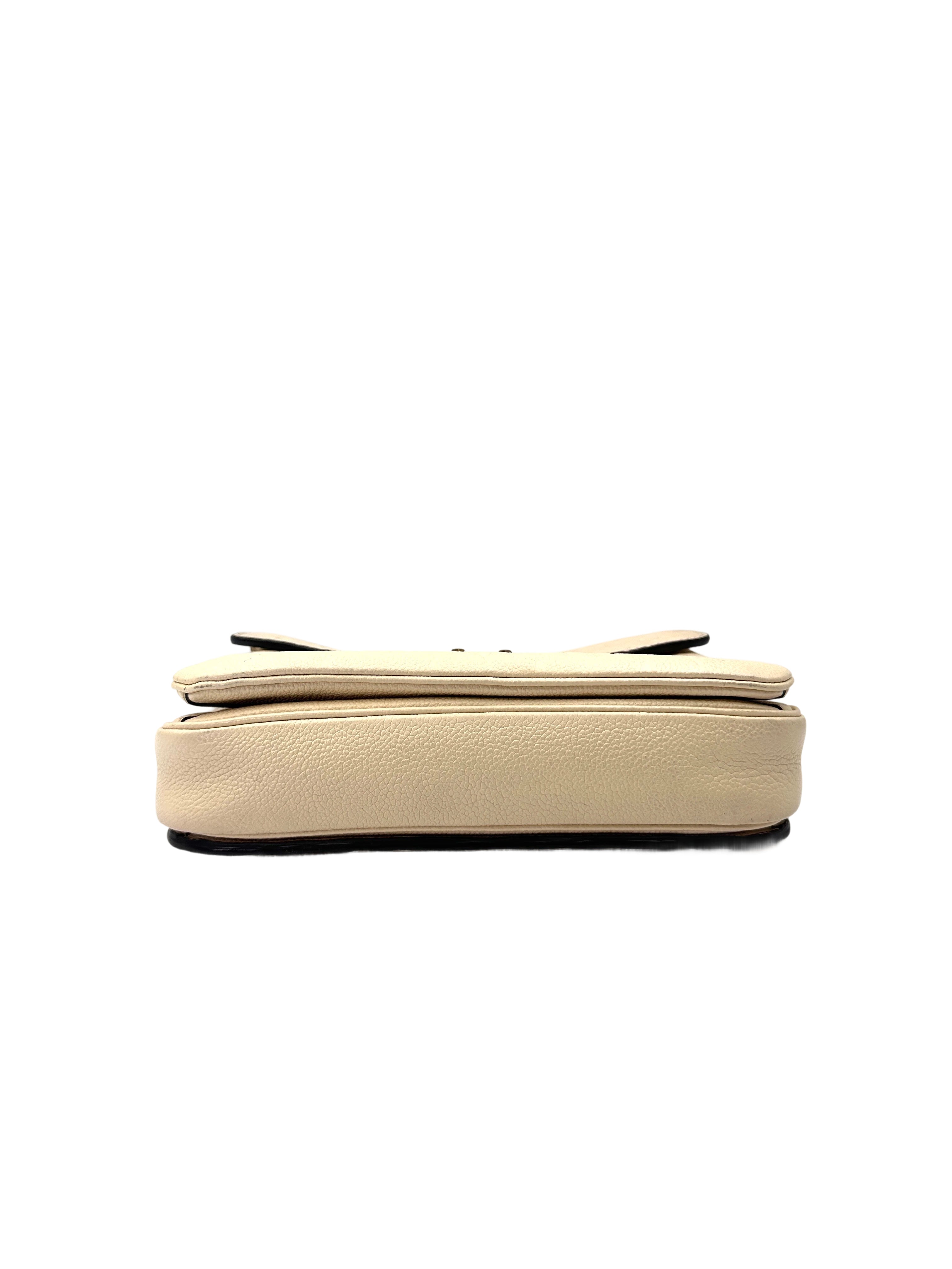 Louis Vuitton White Monogram Empreinte Leather Pochette Metis LV2755