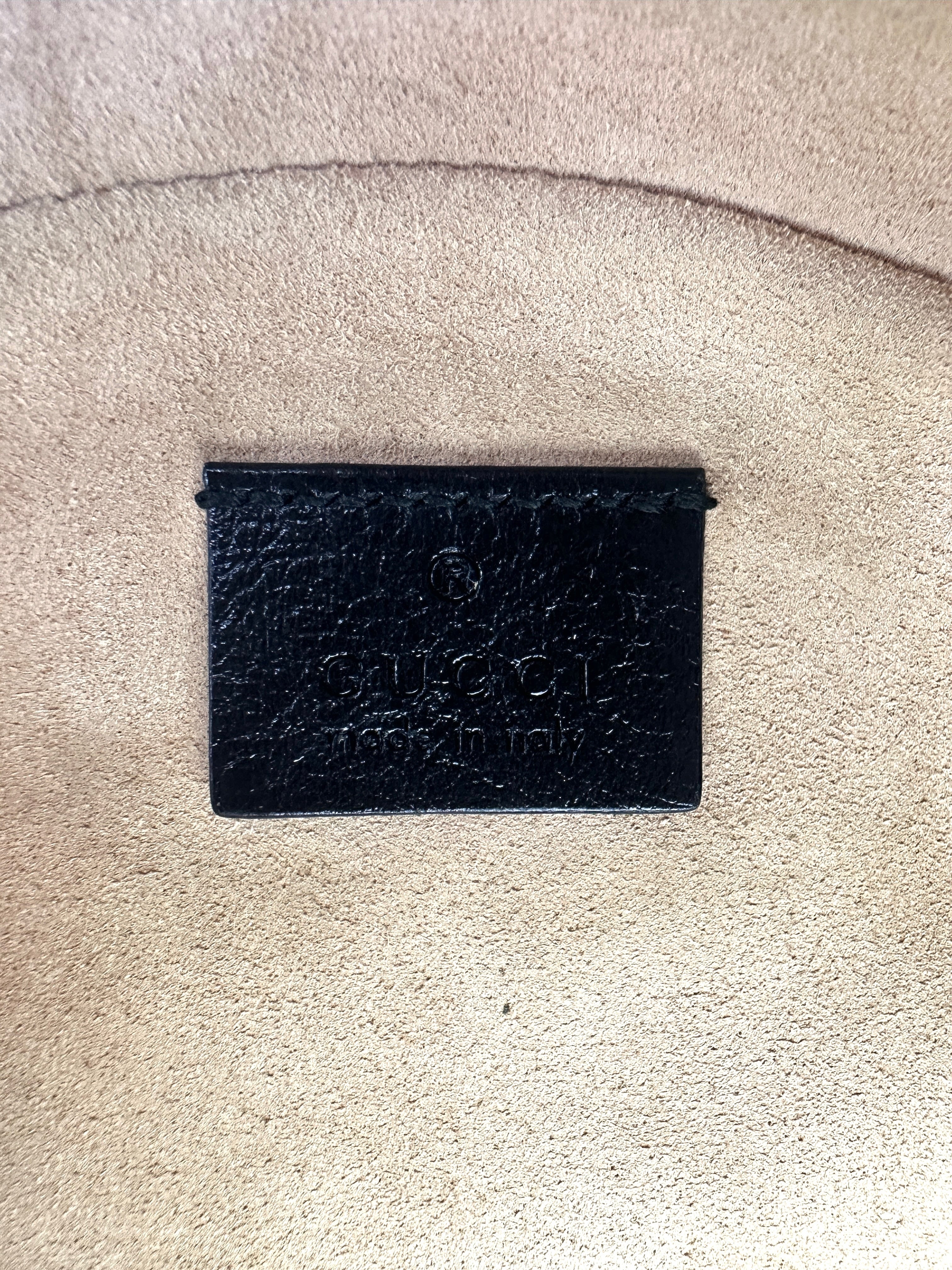 Gucci GG Marmont Black Matelasse Leather Round Shoulder Bag GG1016