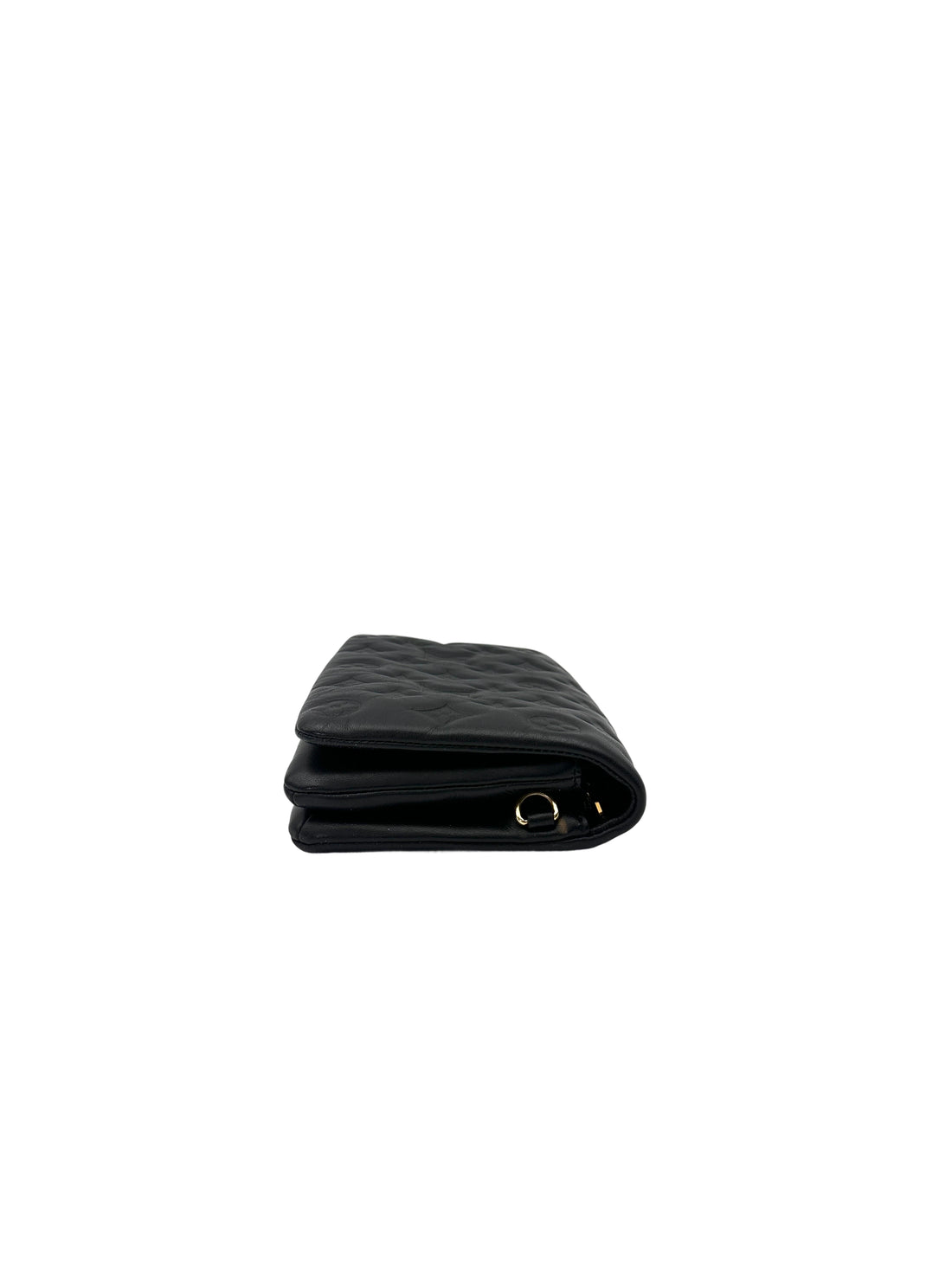 Louis Vuitton Coussin Black Monogram Embossed Leather Wallet On Chain LV2753