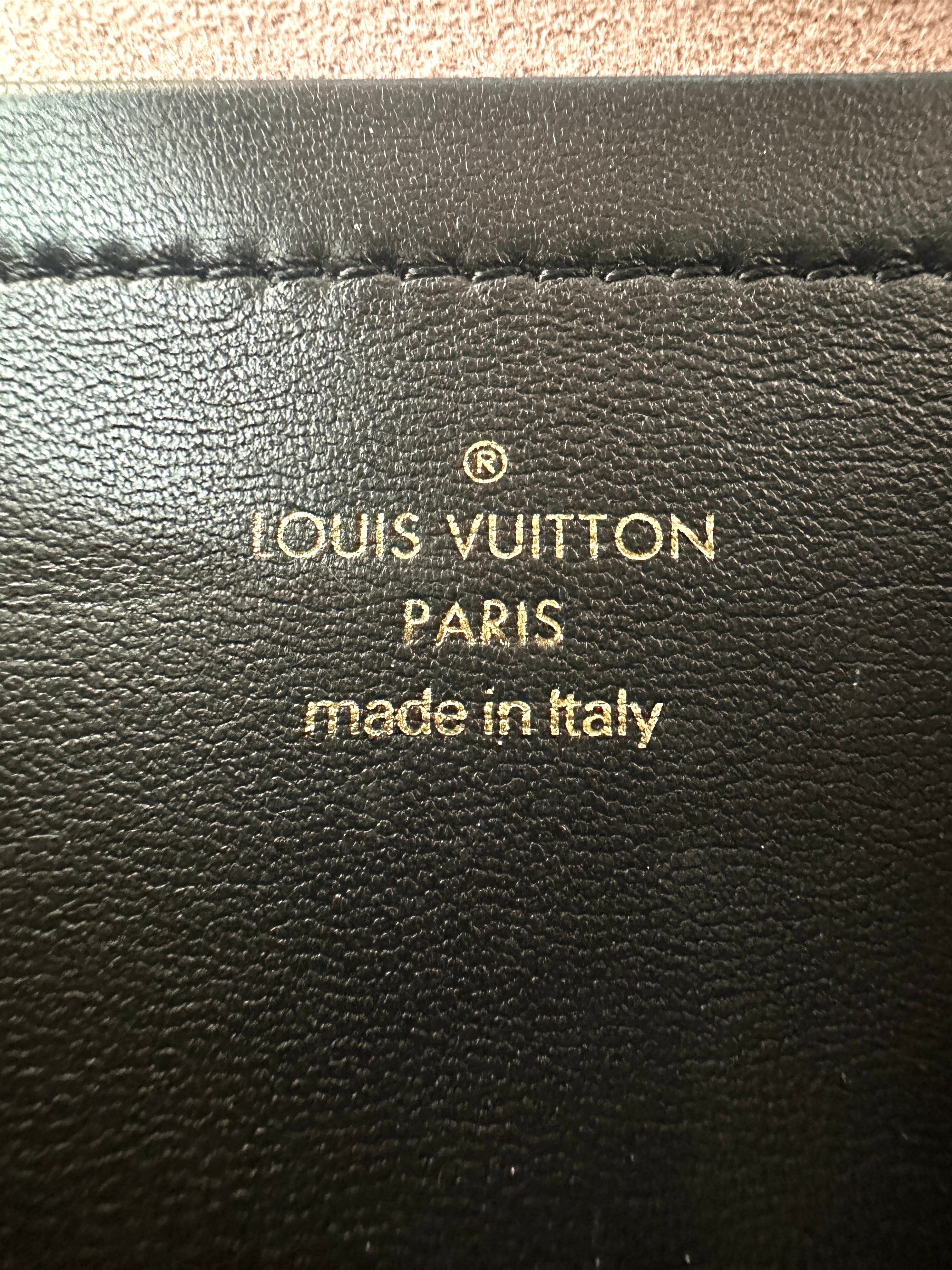 Louis Vuitton Coussin Black Monogram Embossed Leather Wallet On Chain LV2753