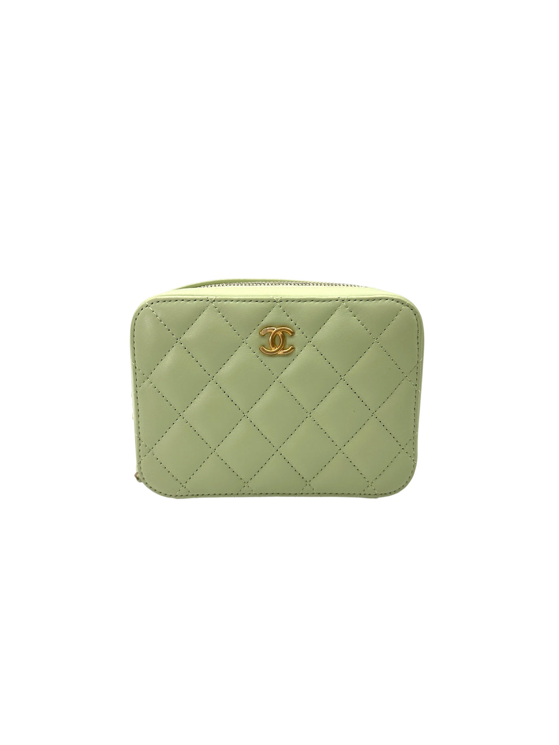 Chanel 22C Green Quilted Lambskin Camera Bag(31***28) IRIS224