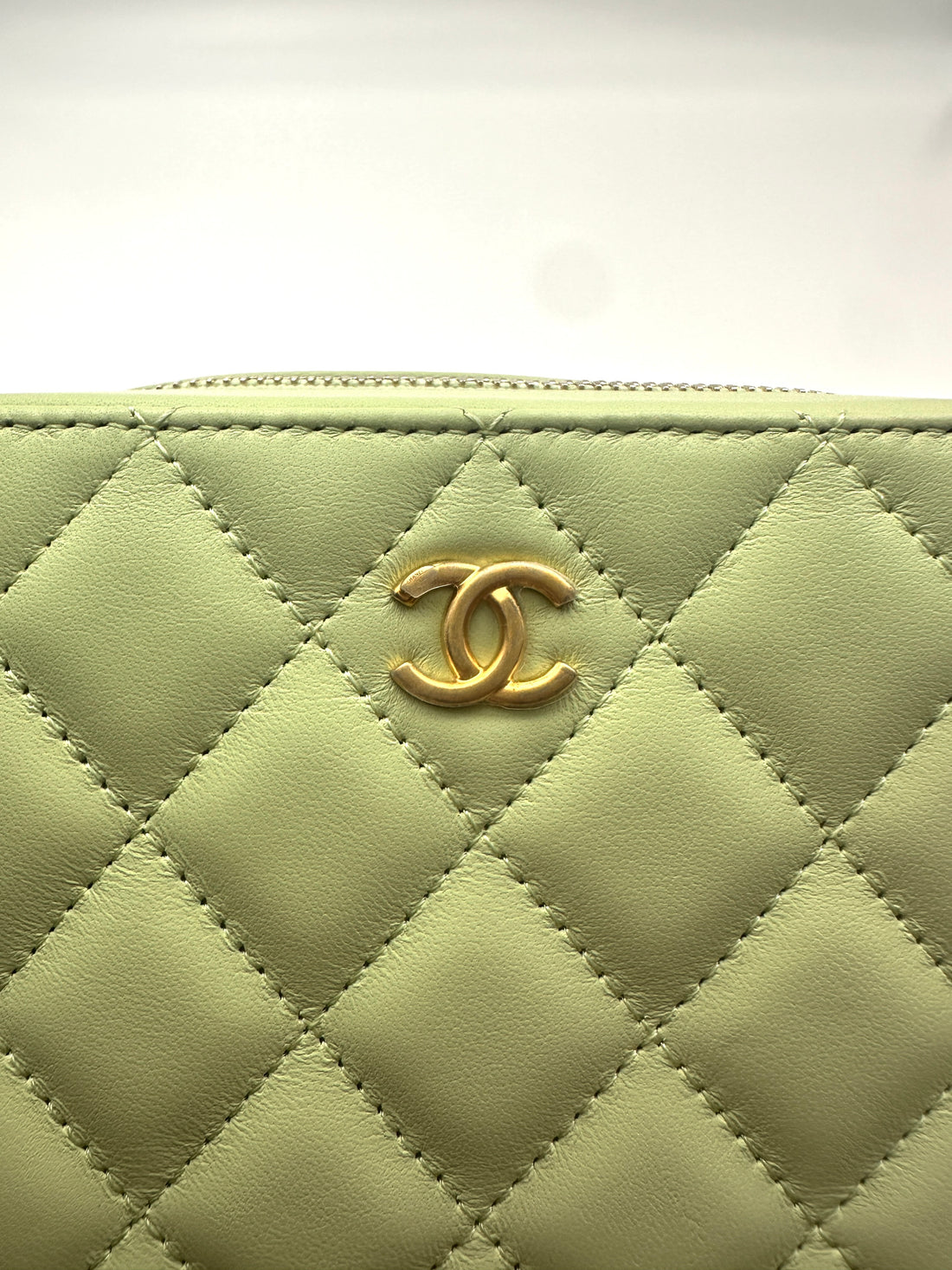 Chanel 22C Green Quilted Lambskin Camera Bag(31***28) IRIS224