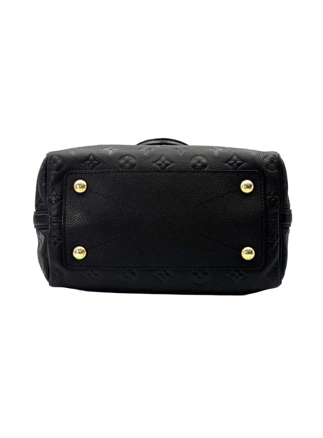 Louis Vuitton Speedy25 Black Monogram Empreinte Leather Handle Bag LV2756