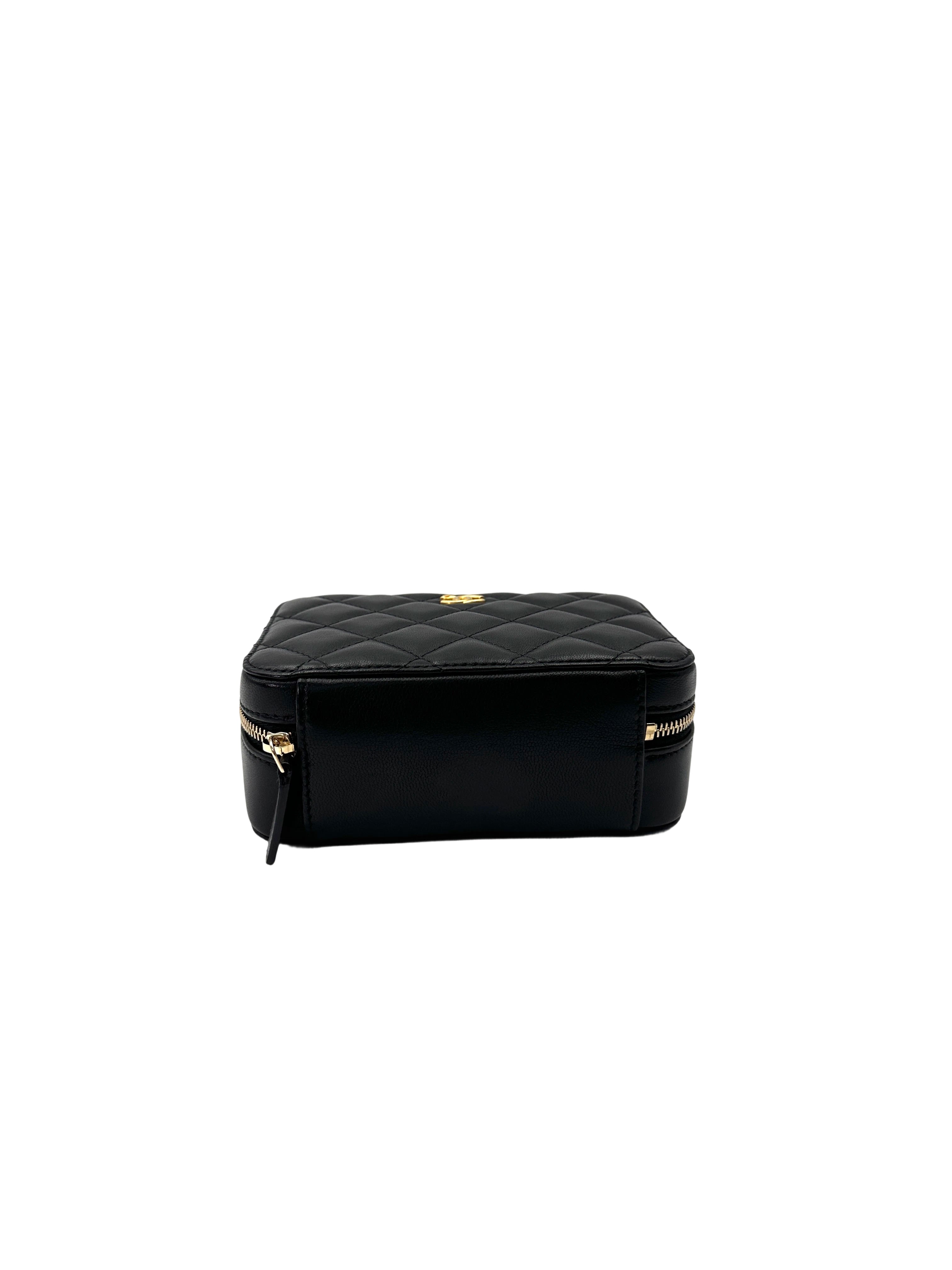 Chanel 22C Black Quilted Leather Camera Bag(31***74) IRIS225