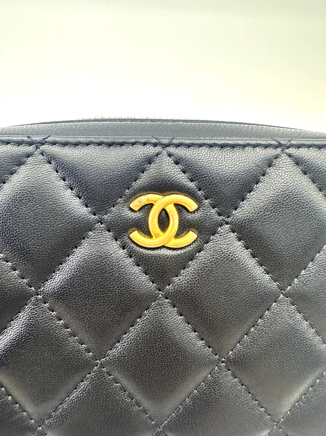 Chanel 22C Black Quilted Leather Camera Bag(31***74) IRIS225