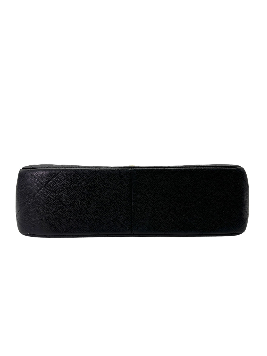 Chanel Classic Flap Black Quilted Lambskin Jumbo Shoulder Bag With Gold Buckle(16***65) CC1977
