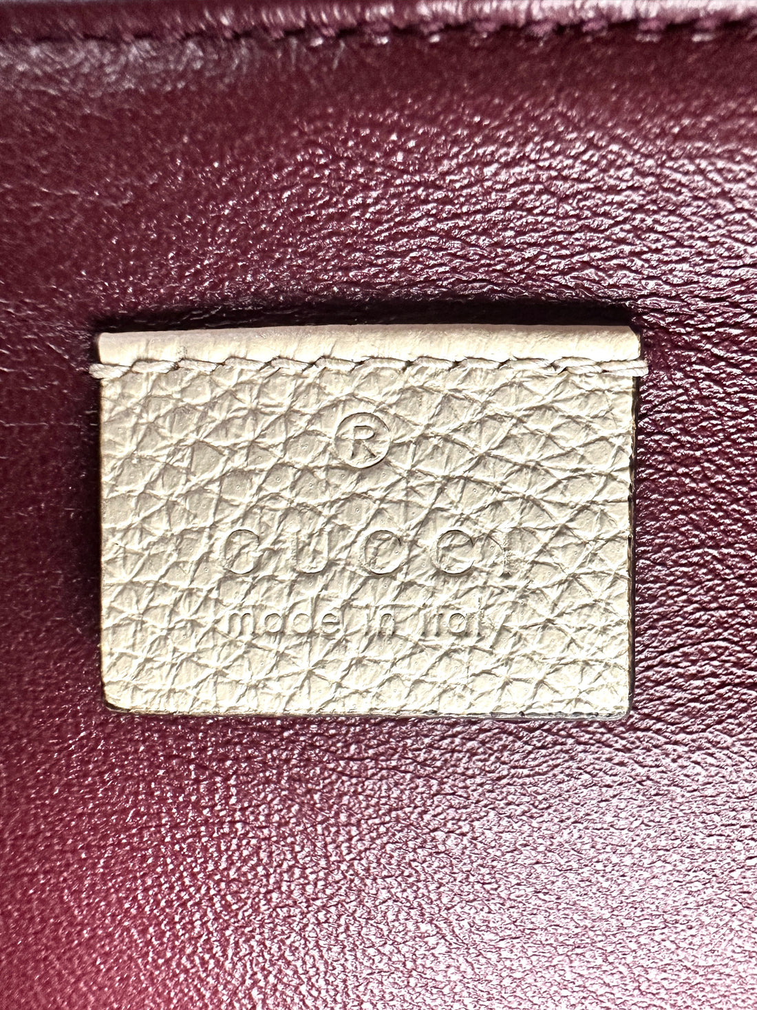 Gucci Zumi White Leather Handle Bag GG1013