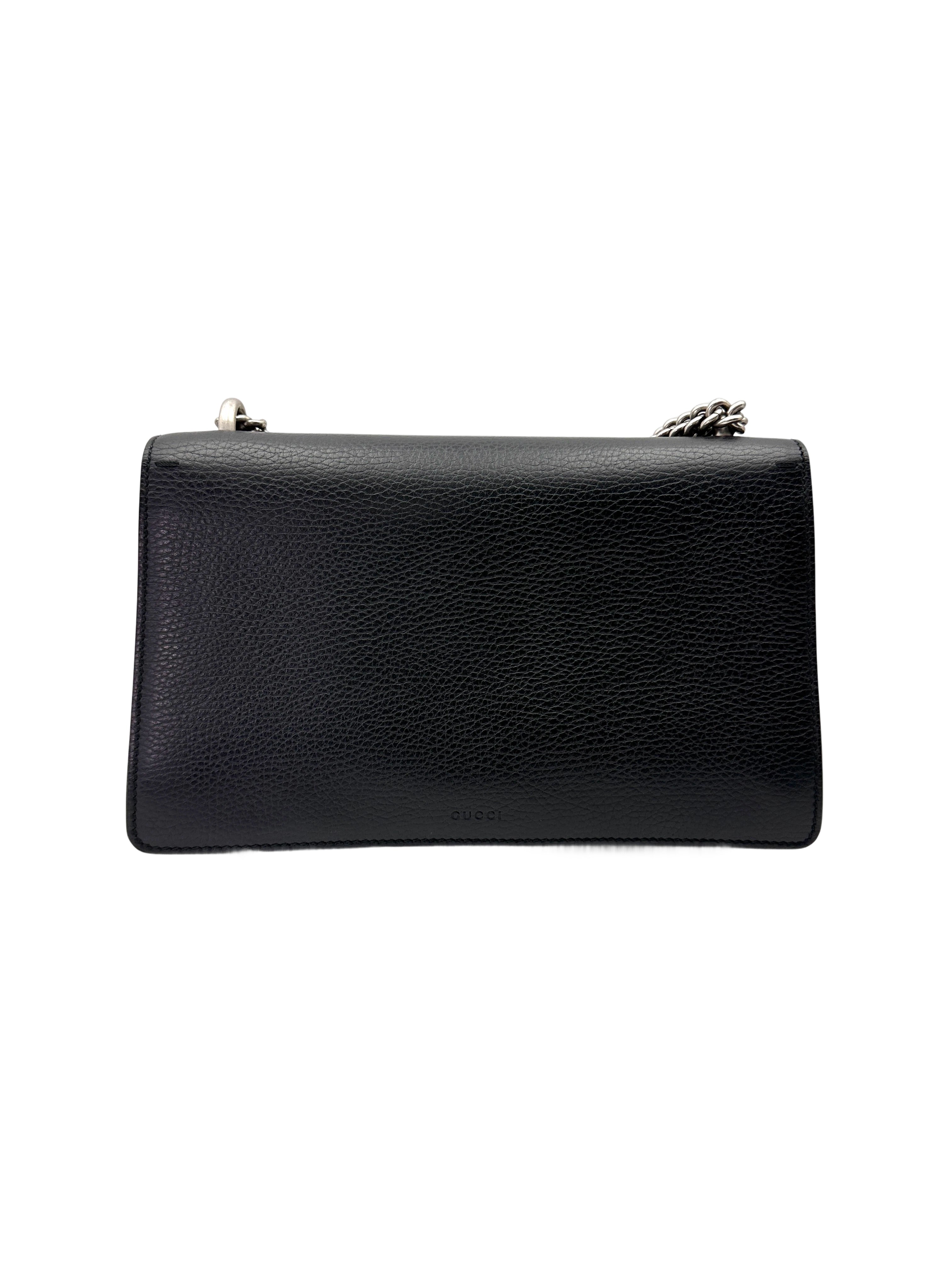 Gucci Dionysus Black Leather Shoulder Bag GG1033