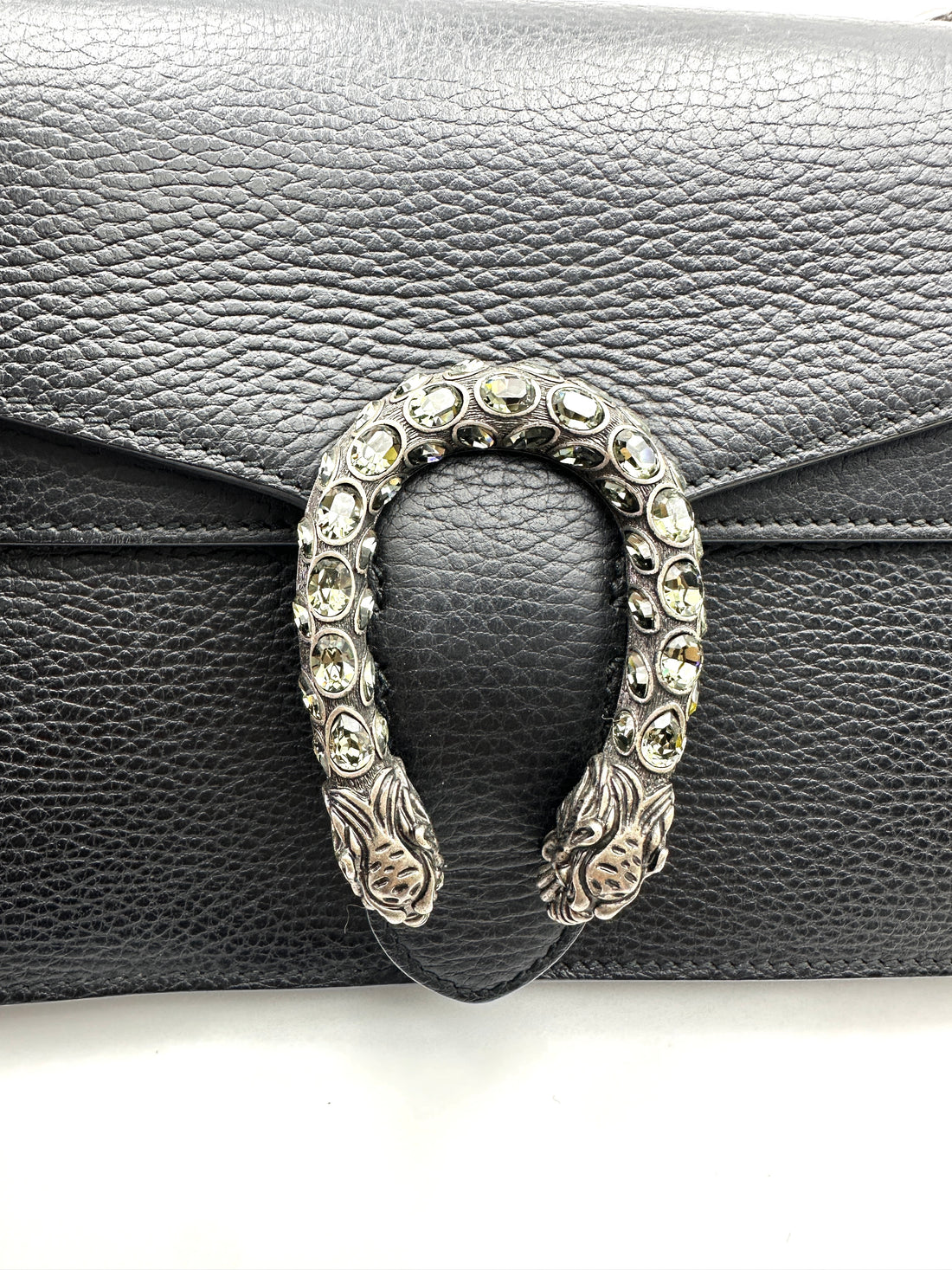 Gucci Dionysus Black Leather Shoulder Bag GG1033