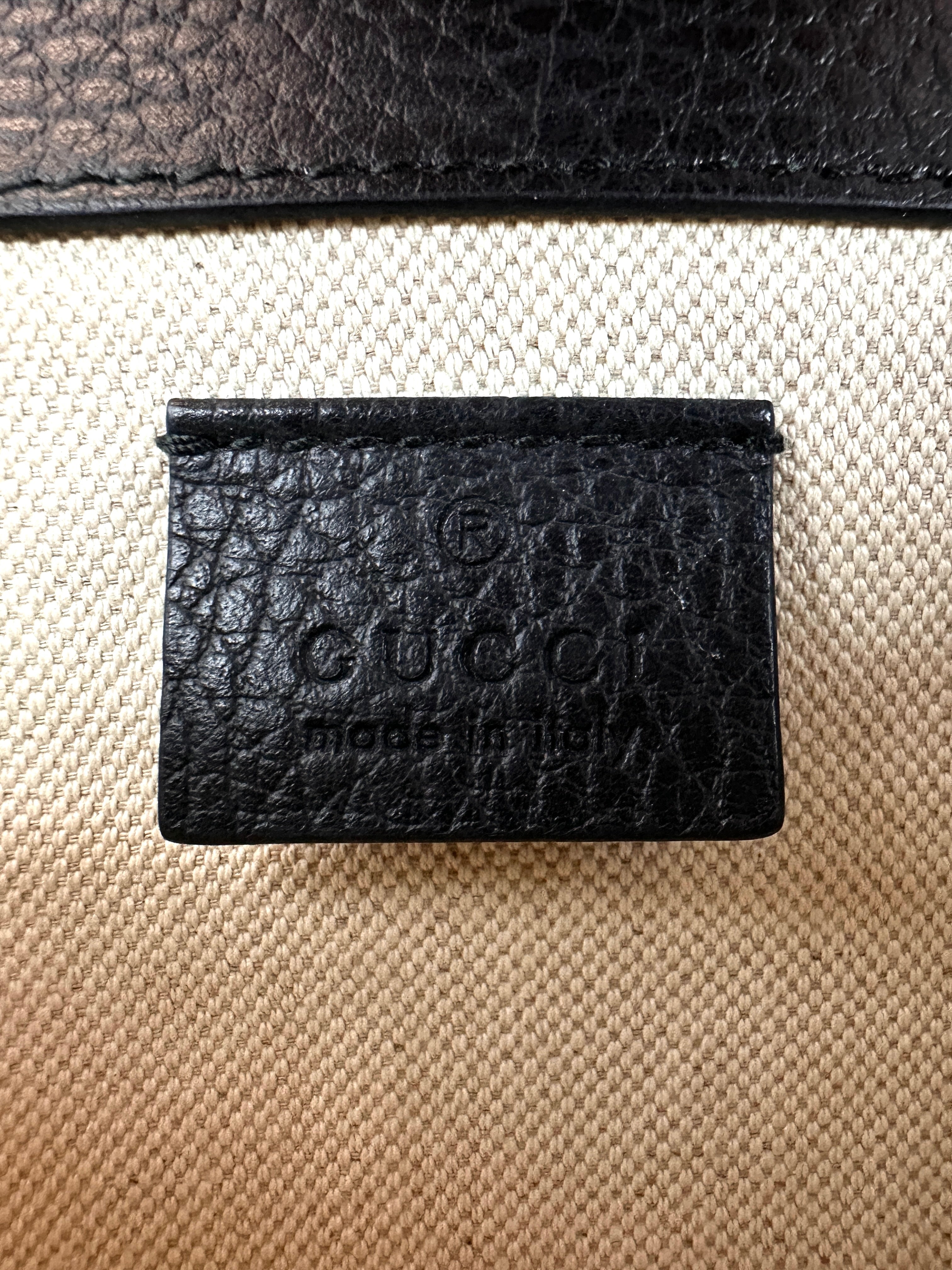 Gucci Dionysus Black Leather Shoulder Bag GG1033