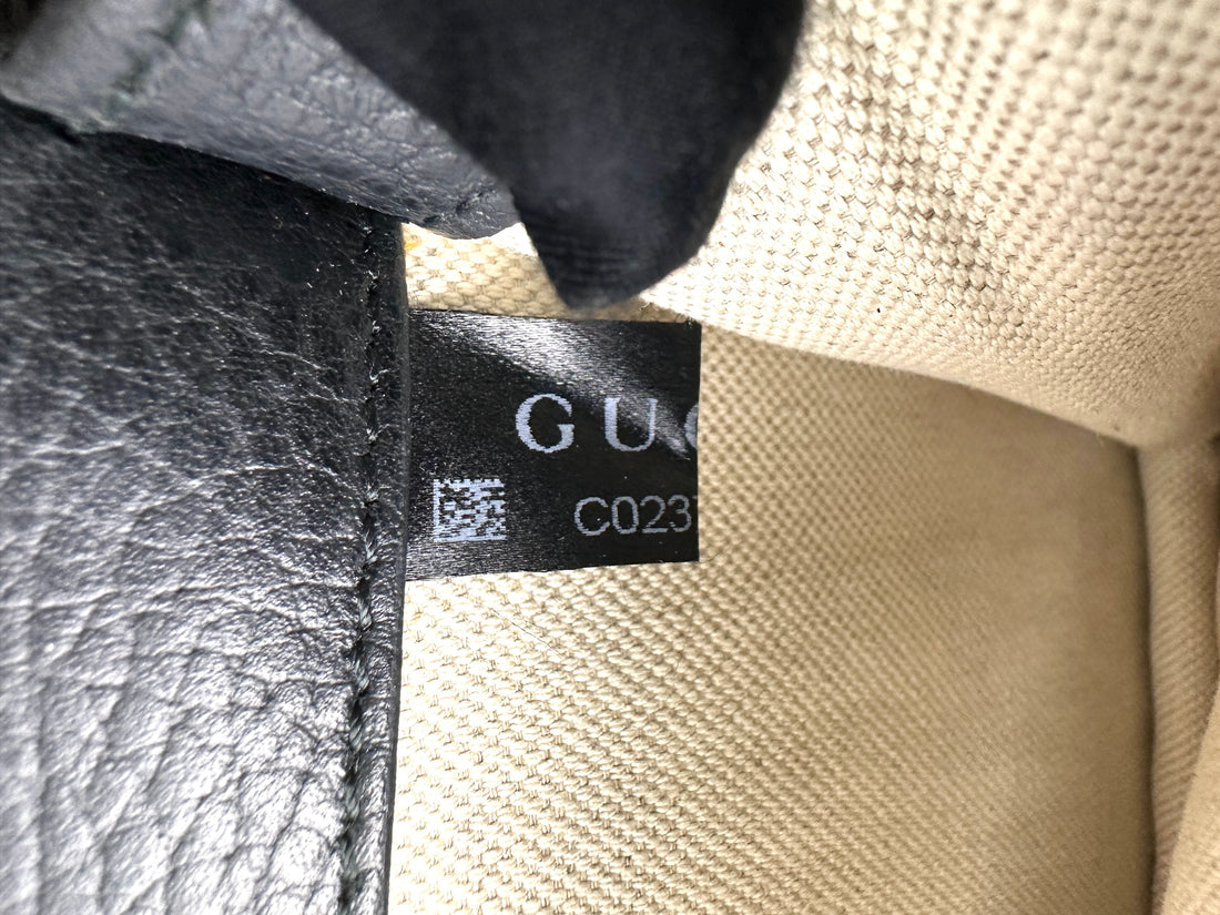 Gucci Dionysus Black Leather Shoulder Bag GG1033