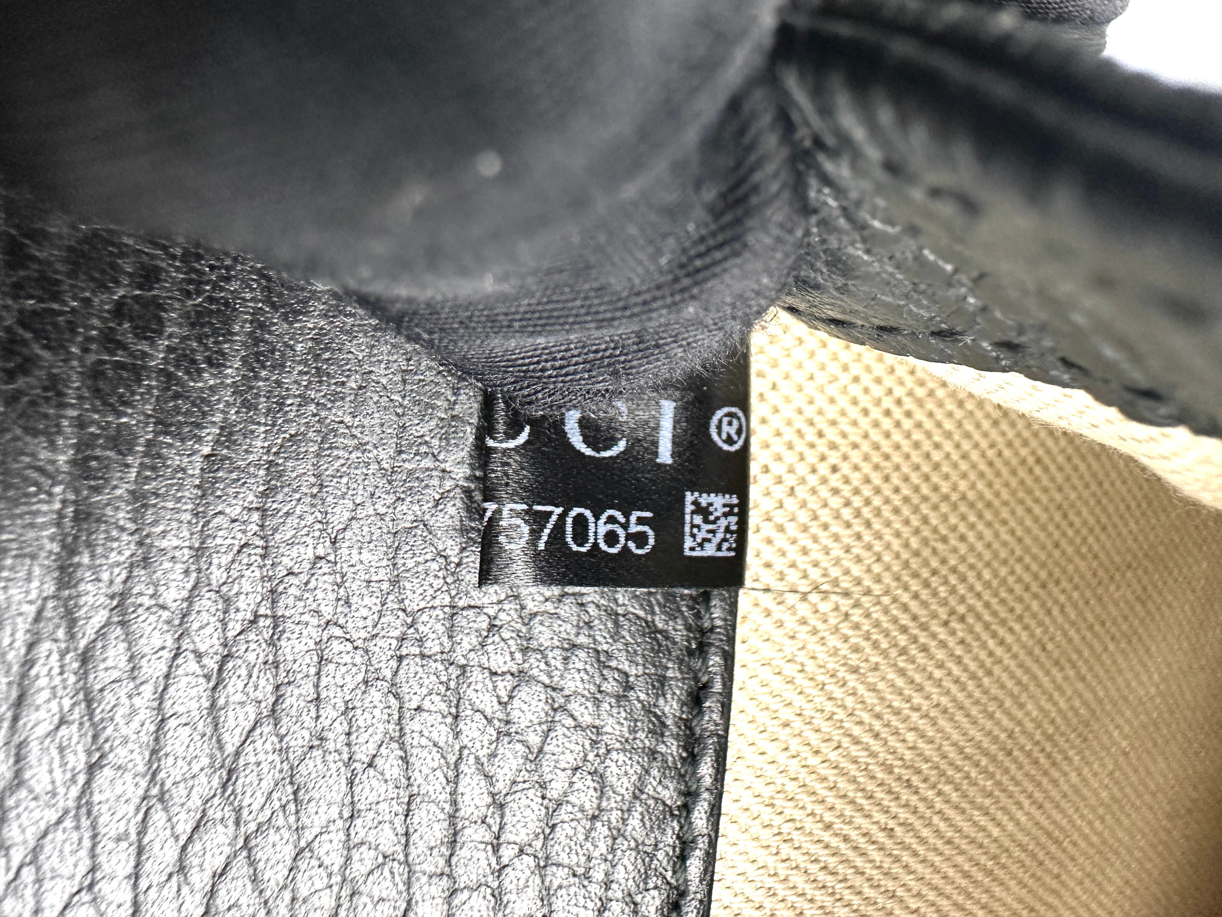 Gucci Dionysus Black Leather Shoulder Bag GG1033