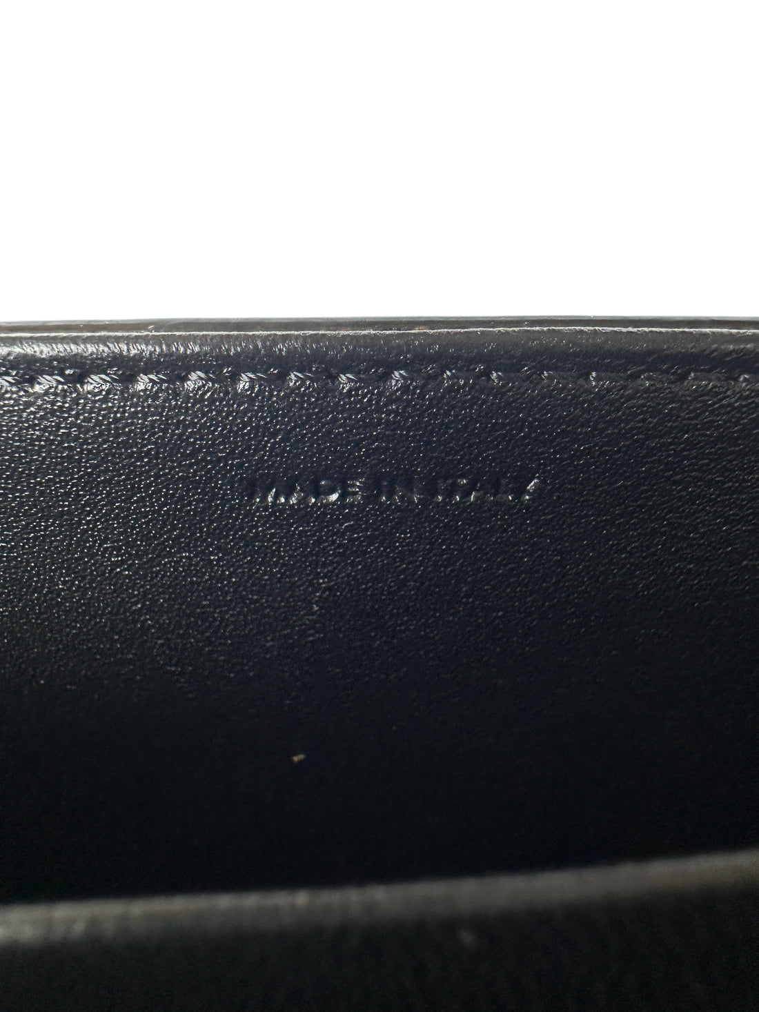 Celine Claude Triomphe Black Leather Shoulder Bag CES