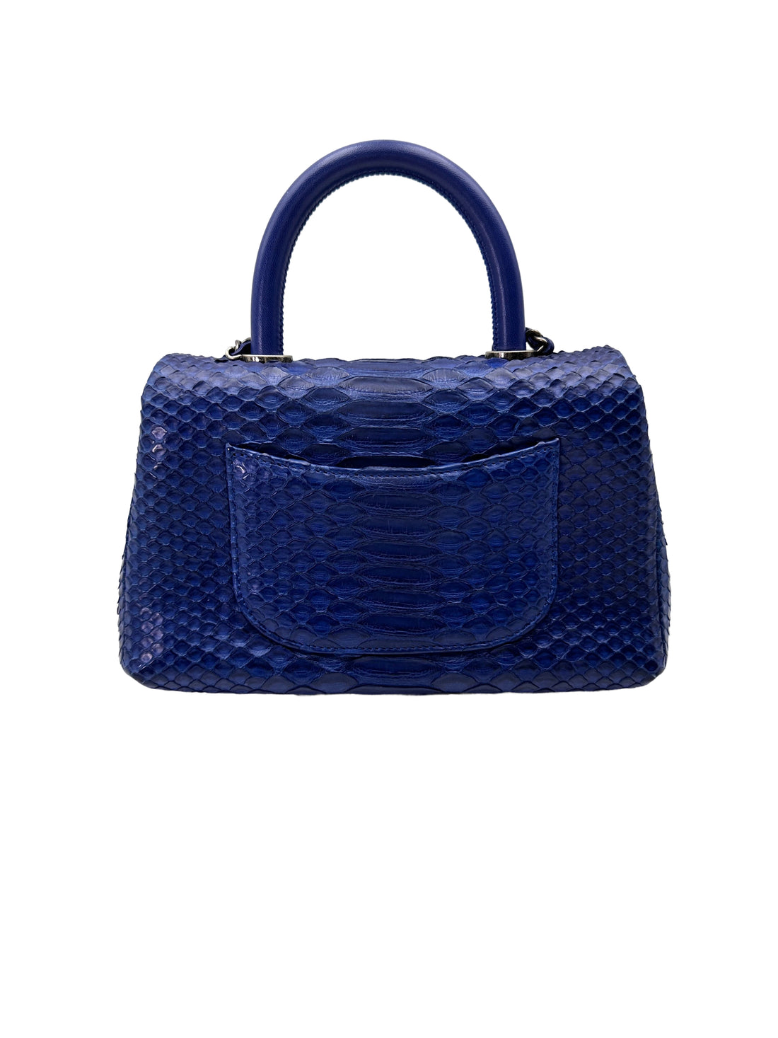 Chanel CoCo Handle Blue Python Leather Shoulder Bag(22***22) CC1979