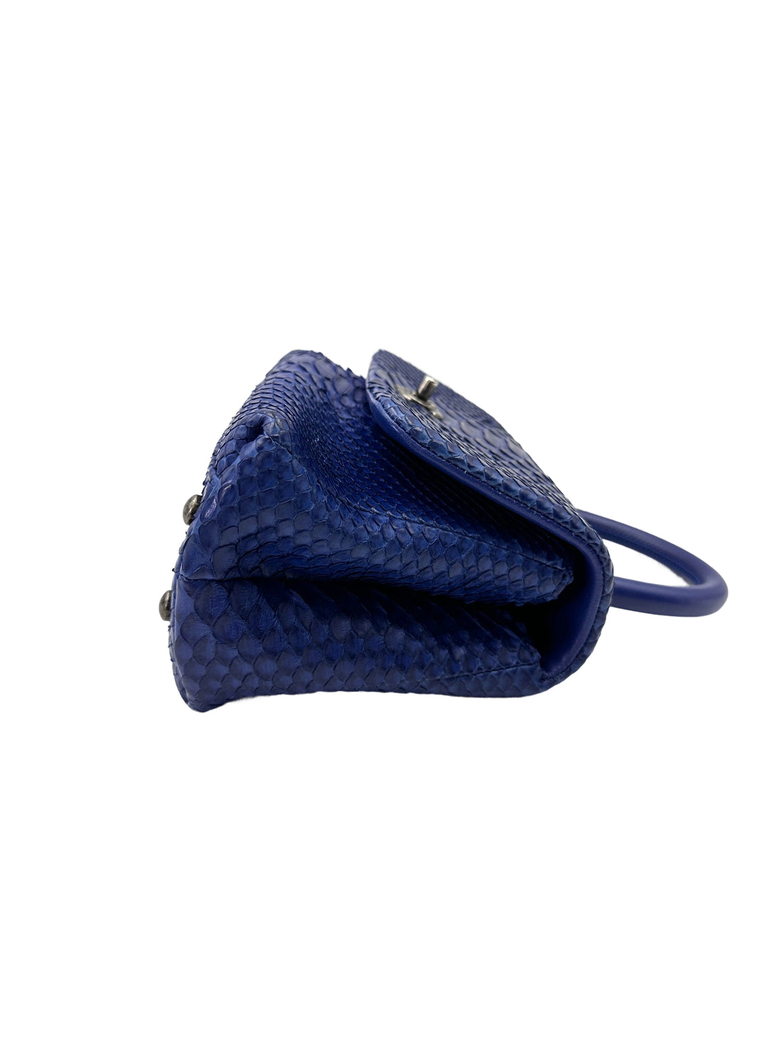 Chanel CoCo Handle Blue Python Leather Shoulder Bag(22***22) CC1979