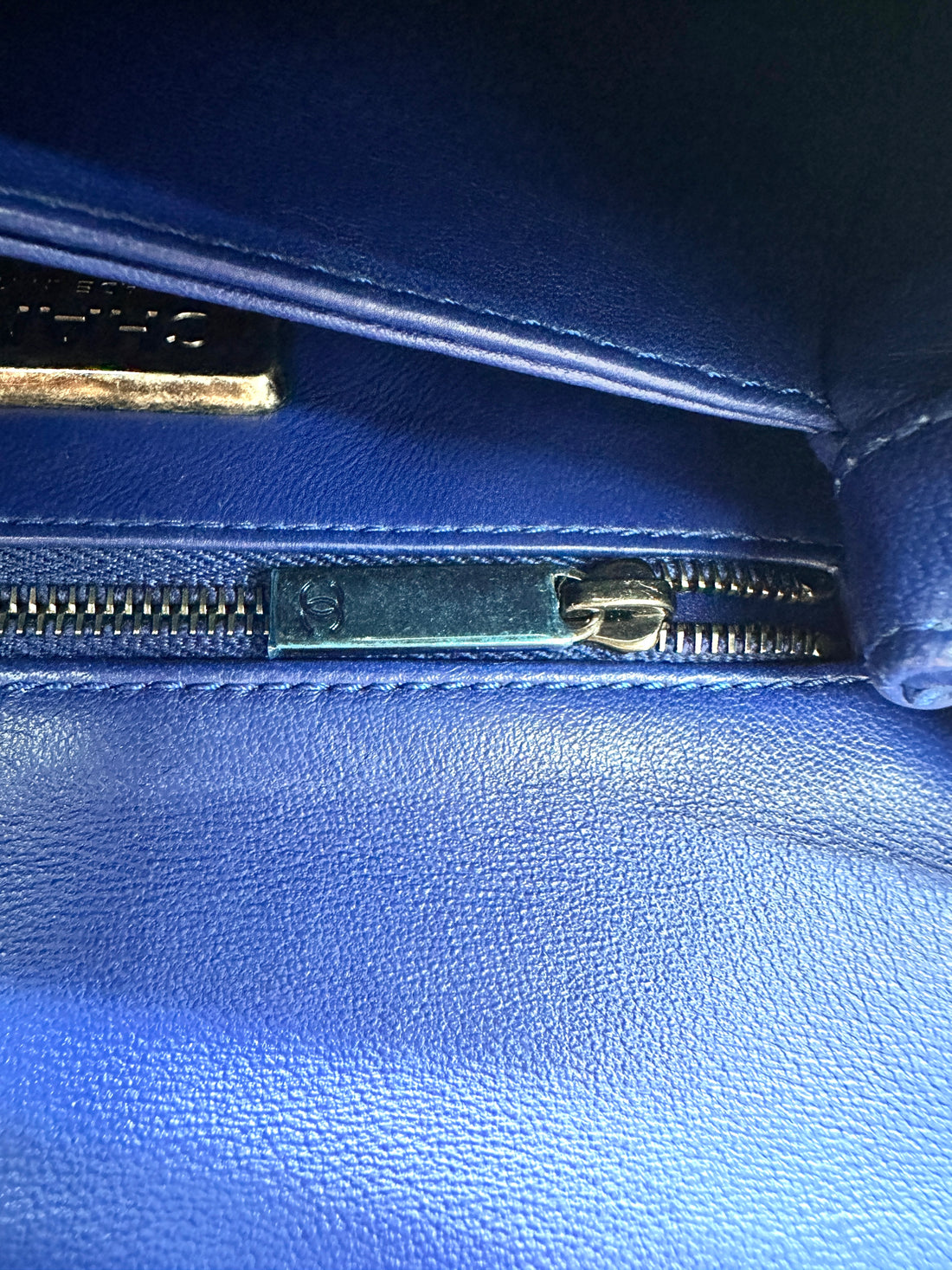 Chanel CoCo Handle Blue Python Leather Shoulder Bag(22***22) CC1979