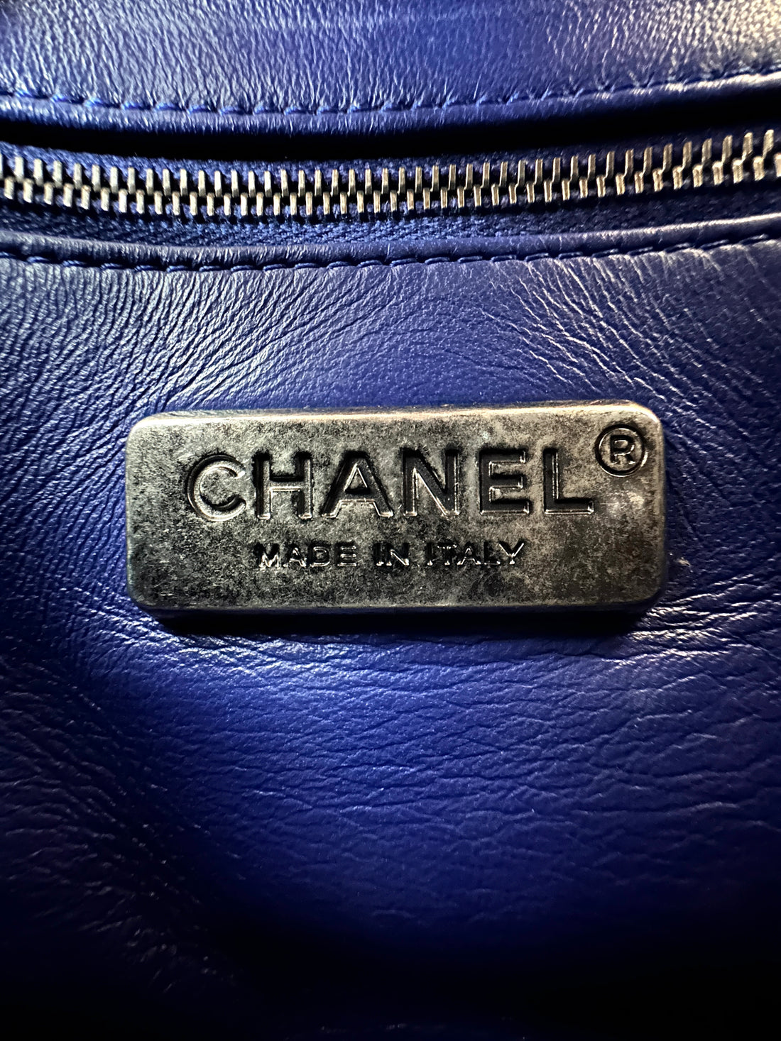 Chanel CoCo Handle Blue Python Leather Shoulder Bag(22***22) CC1979