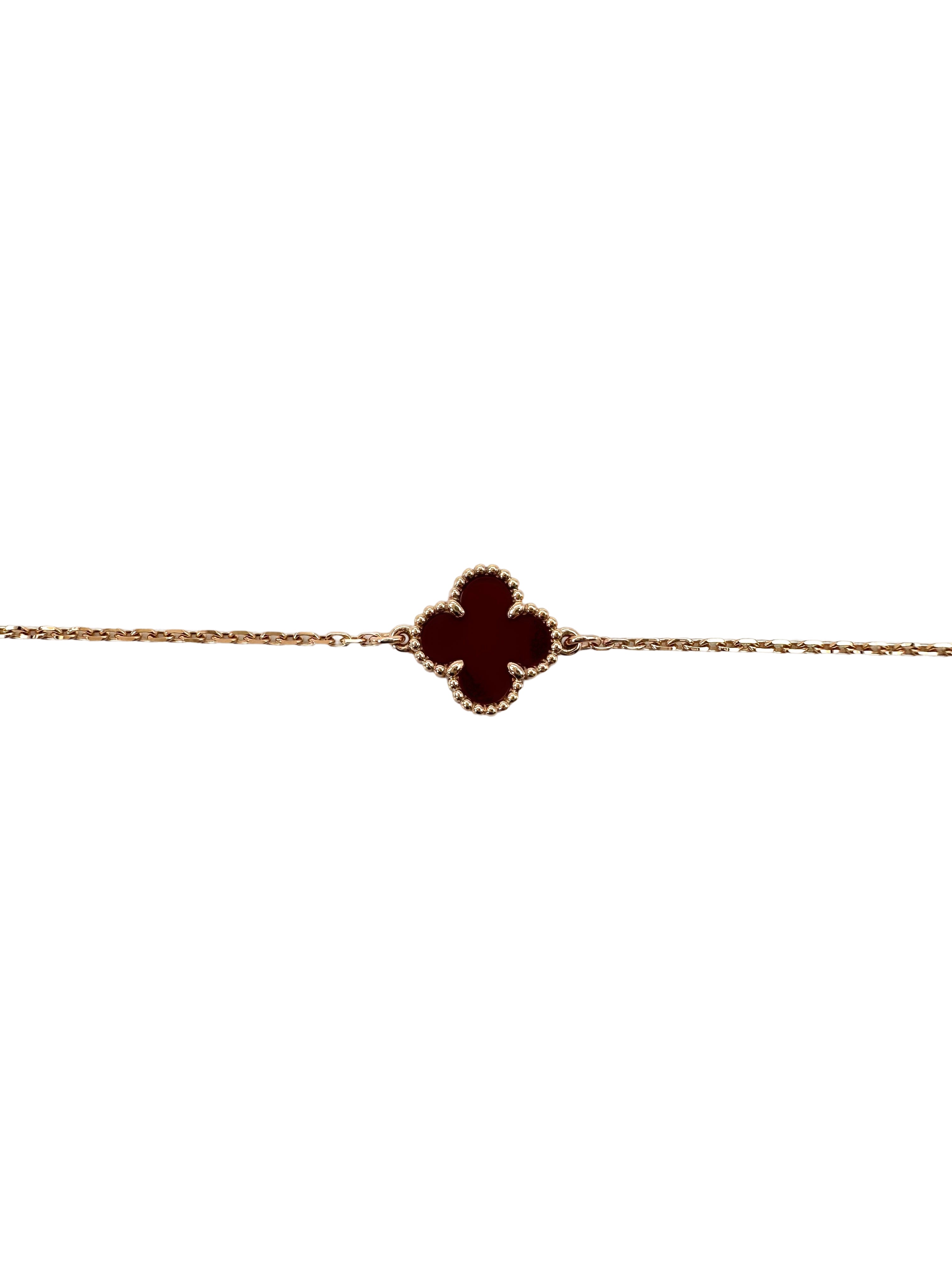 Van Cleef & Arpels Red Alhambra Pendant VC06
