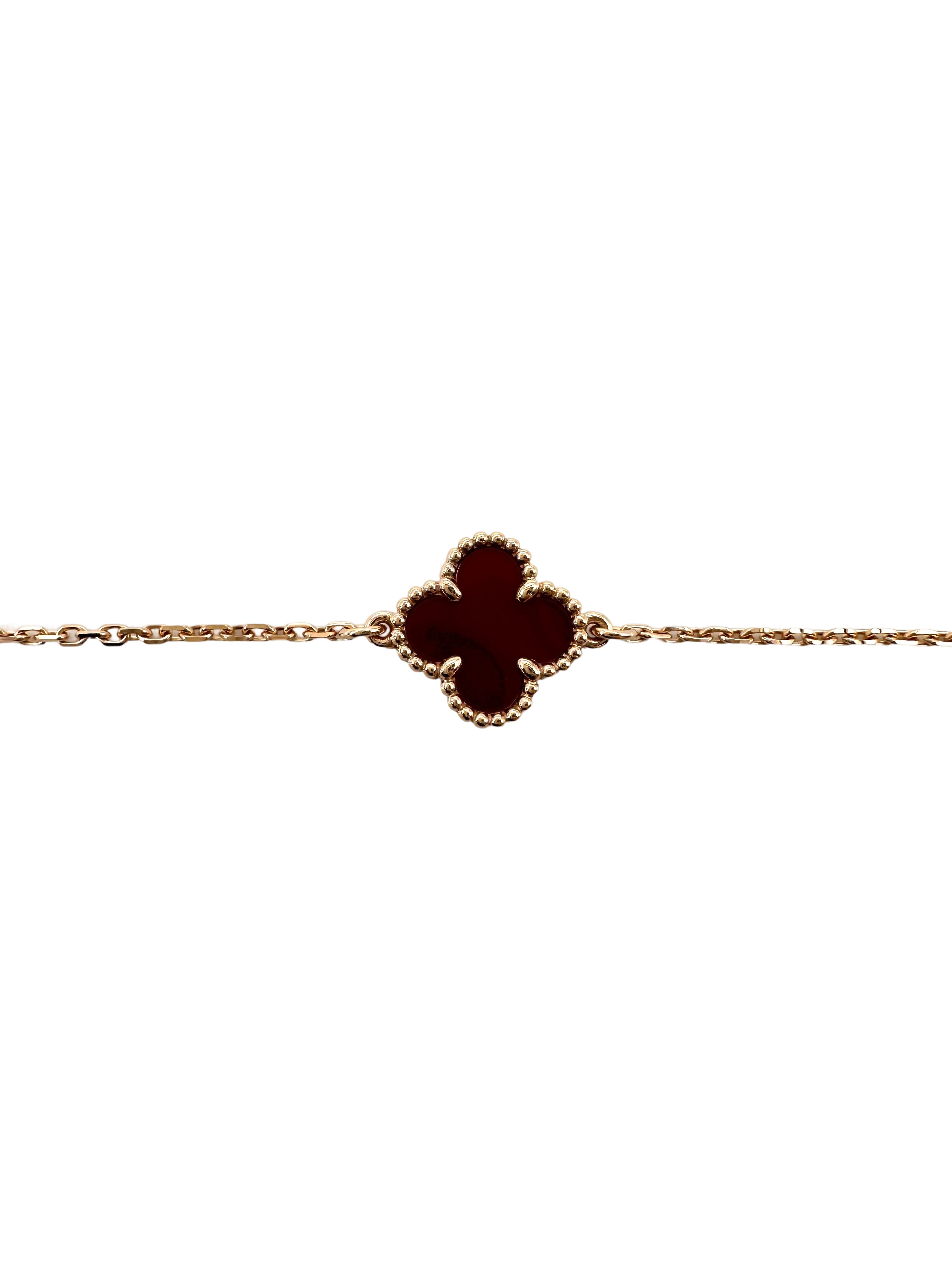 Van Cleef & Arpels Red Alhambra Pendant VC06
