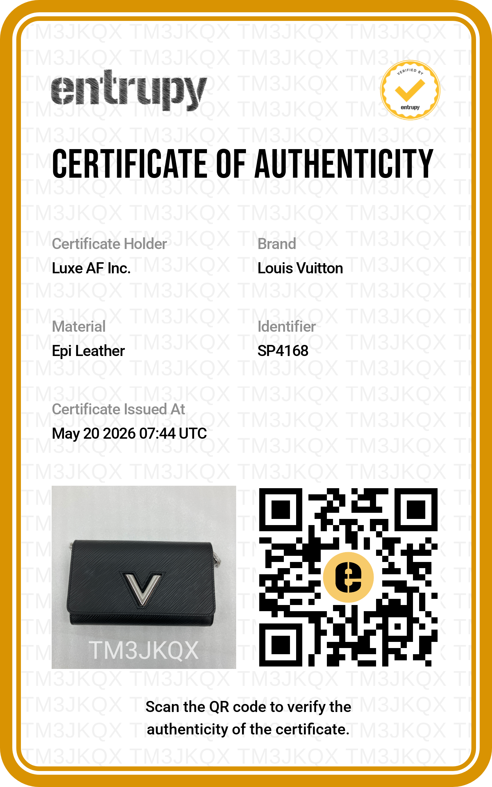 Louis Vuitton Twist Black Epi Leather Shoulder Bag LV2761