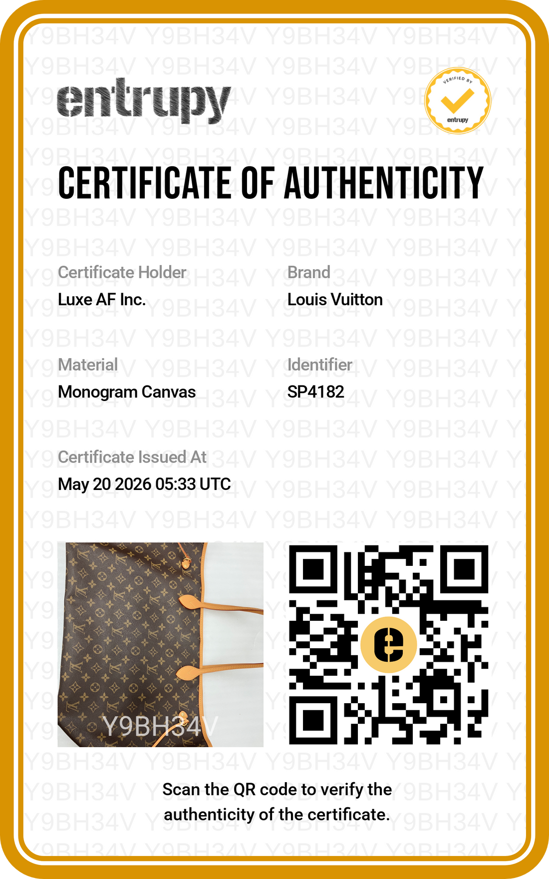 Louis Vuitton Neverfull GM Monogram Canvas Handle Bag LV2758