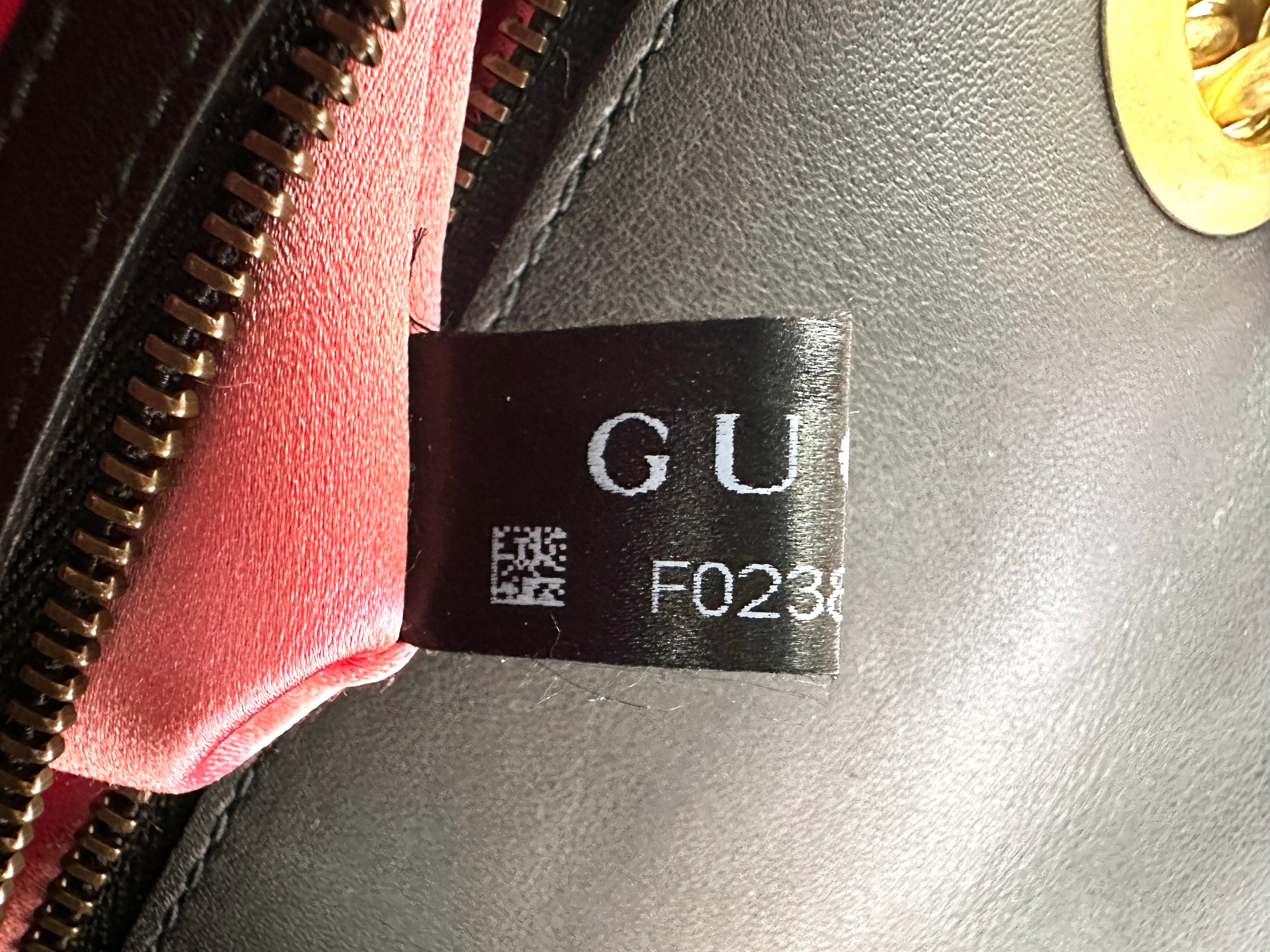 Gucci GG Marmont Black Velvet Shoulder Bag GG1030