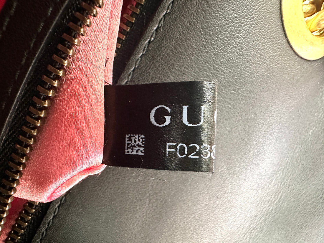 Gucci GG Marmont Black Velvet Shoulder Bag GG1030