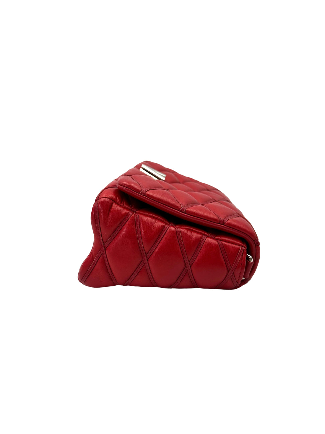 Louis Vuitton GO-14 Red Malletage Quilted Leather Shoulder Bag LV2762