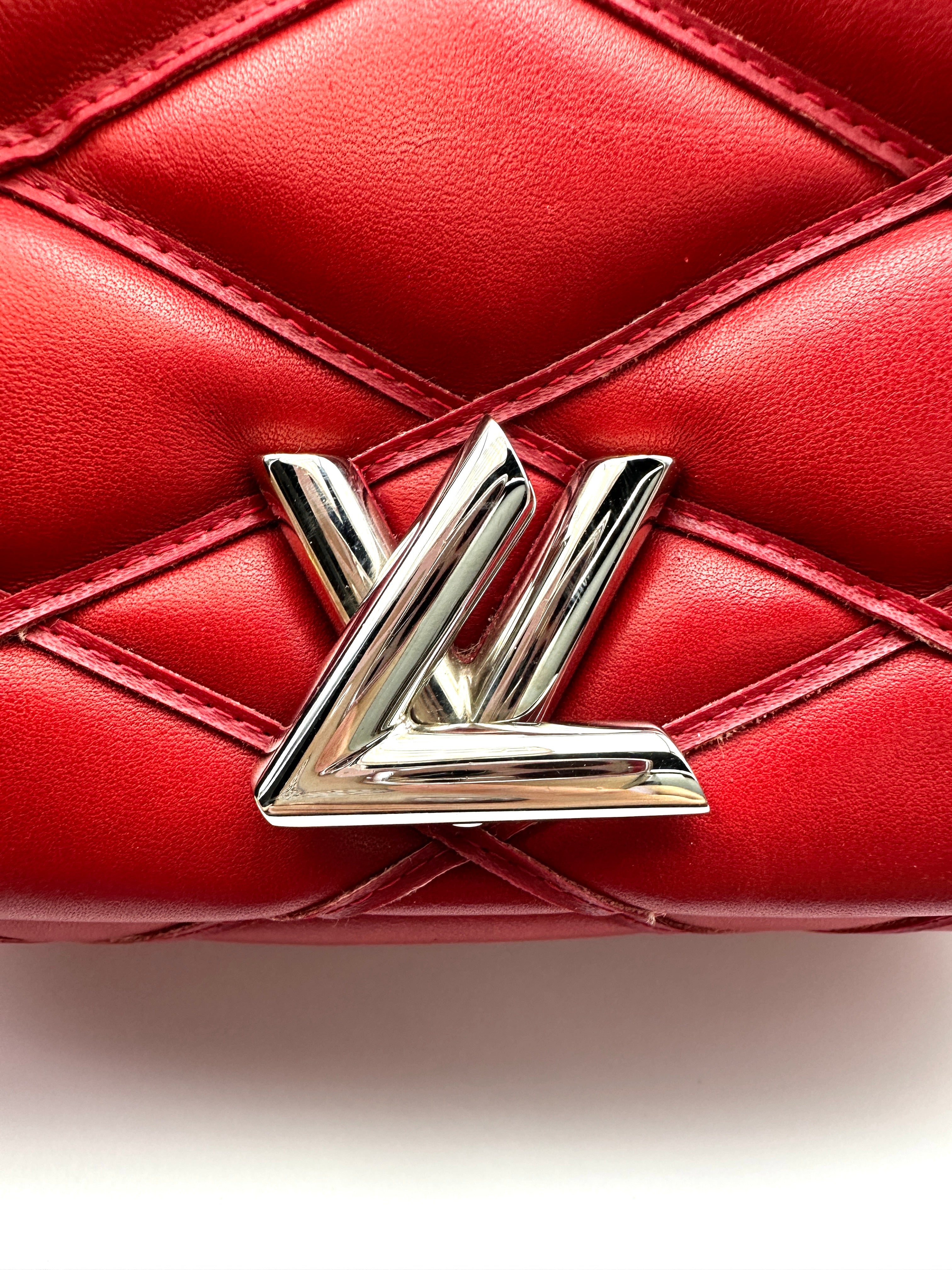 Louis Vuitton GO-14 Red Malletage Quilted Leather Shoulder Bag LV2762