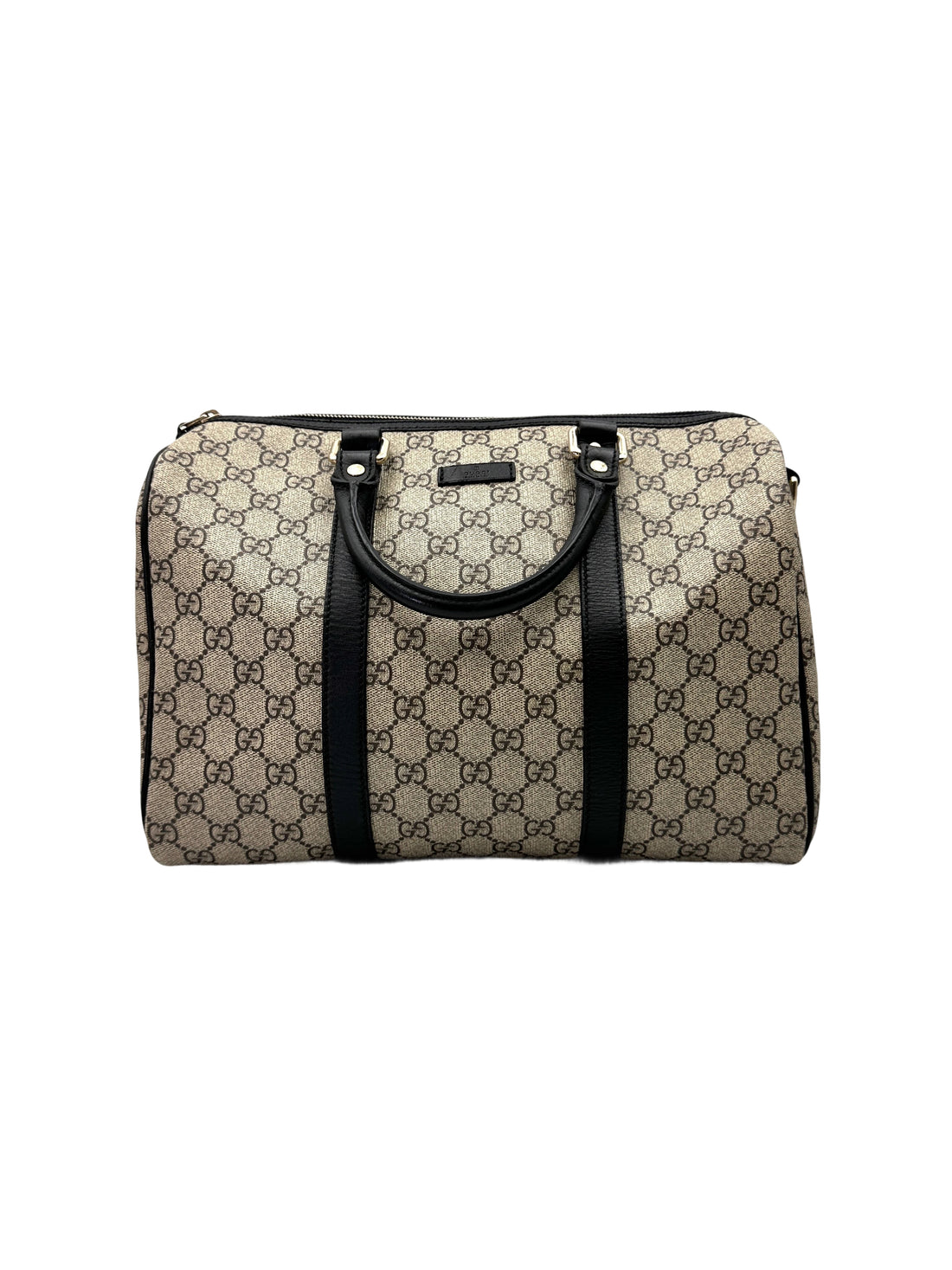 Gucci GG Canvas Boston Bag With Black Stripe GG1025