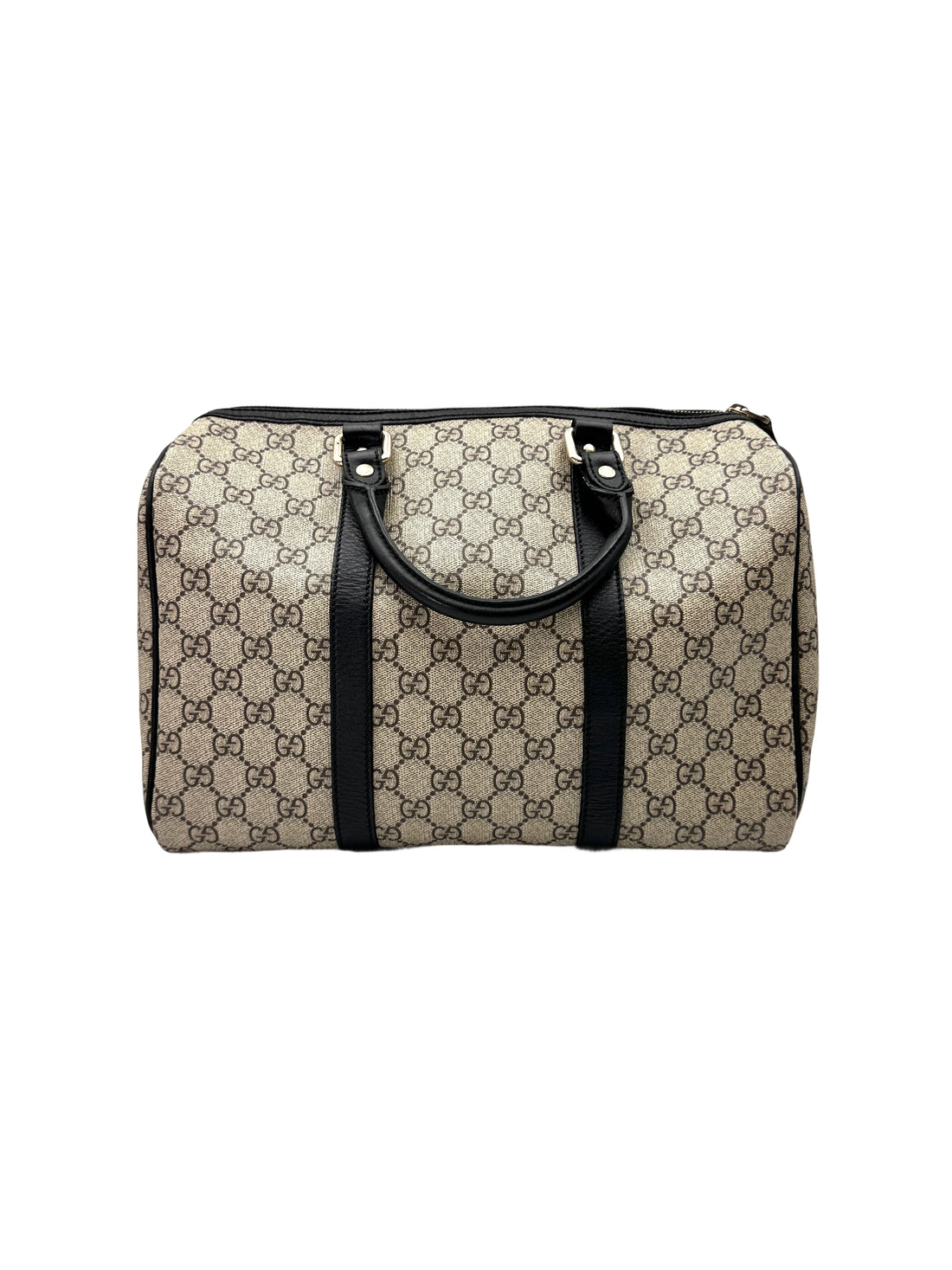 Gucci GG Canvas Boston Bag With Black Stripe GG1025