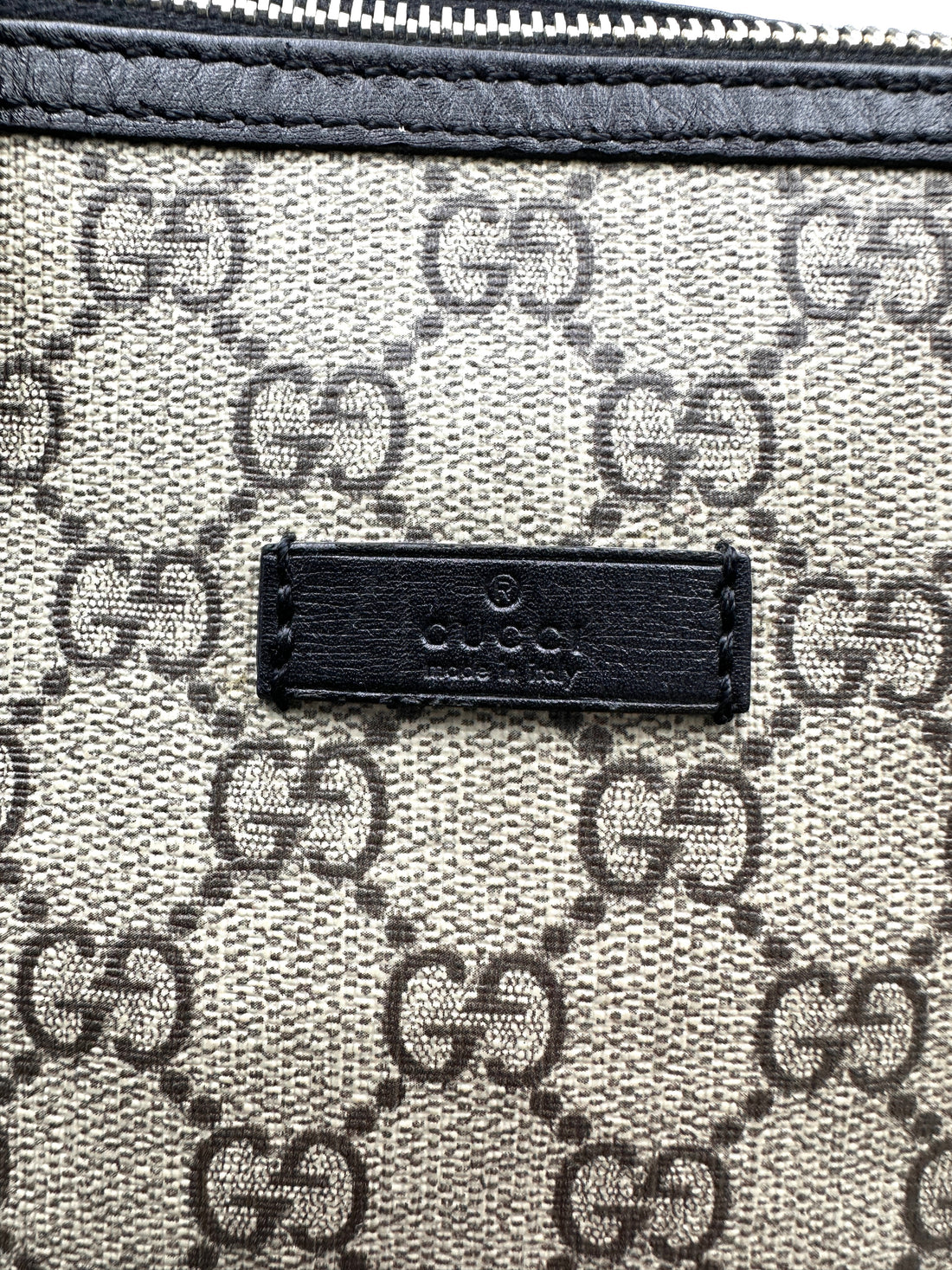 Gucci GG Canvas Boston Bag With Black Stripe GG1025