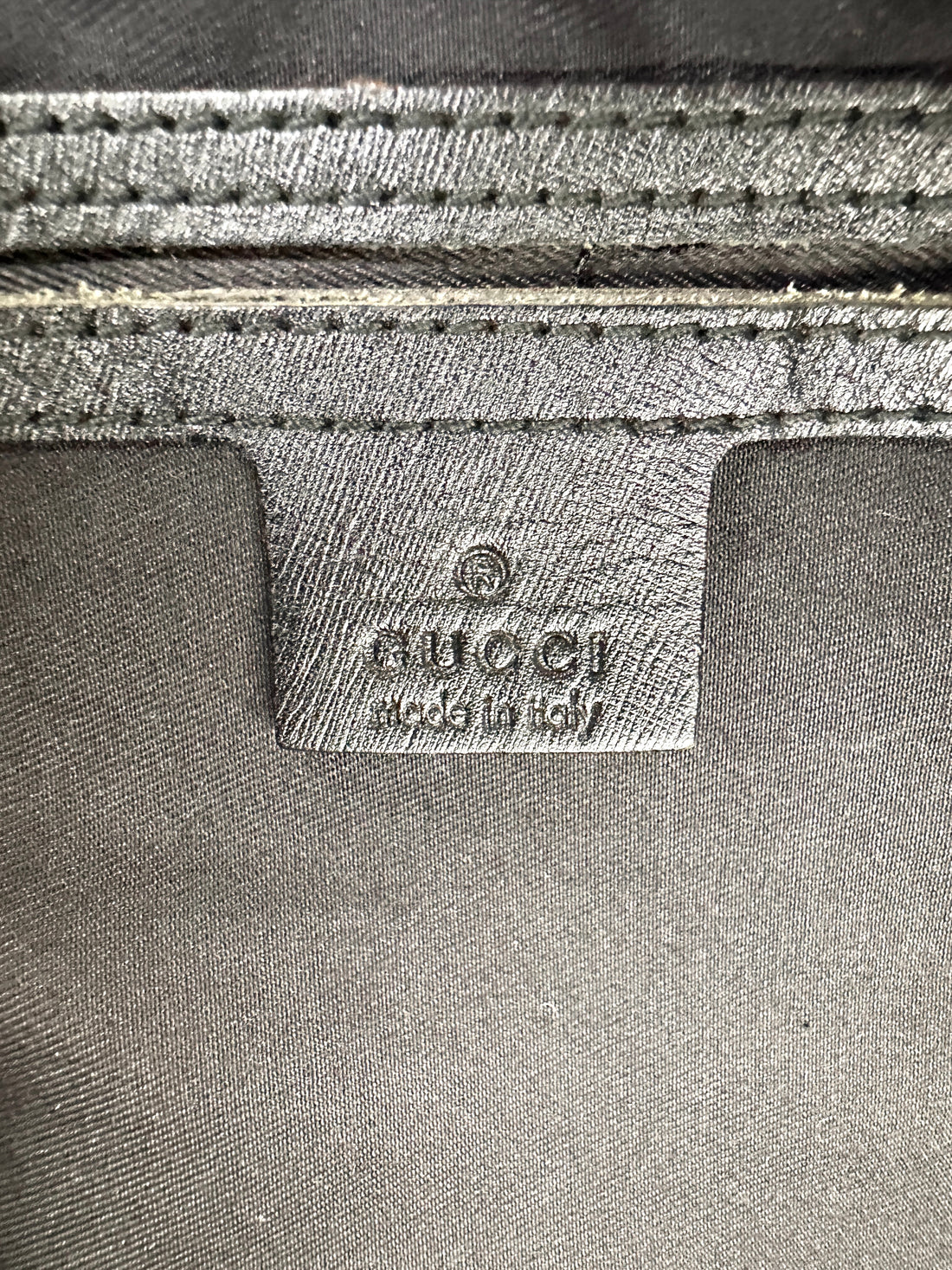 Gucci GG Canvas Boston Bag With Black Stripe GG1025