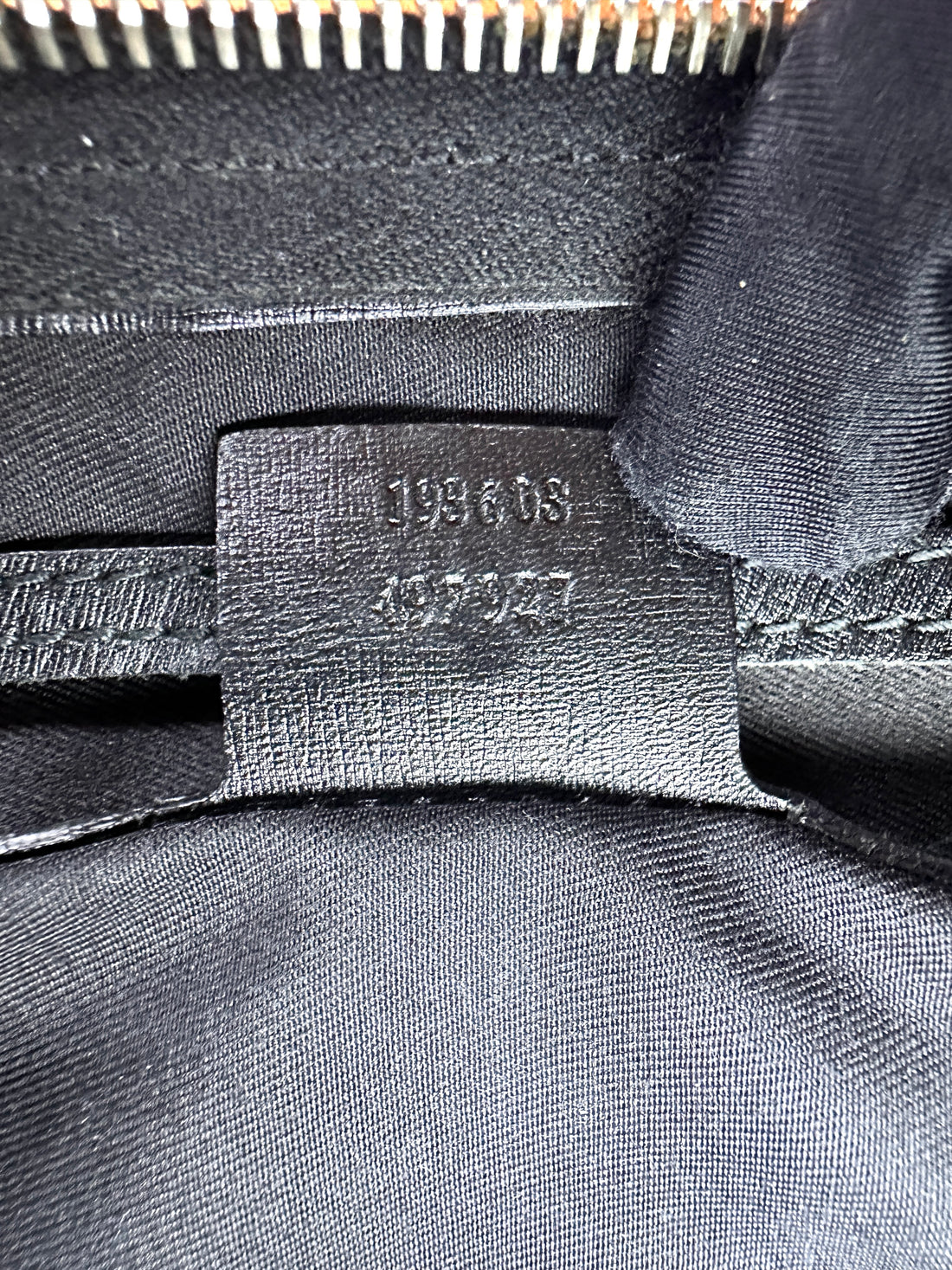 Gucci GG Canvas Boston Bag With Black Stripe GG1025